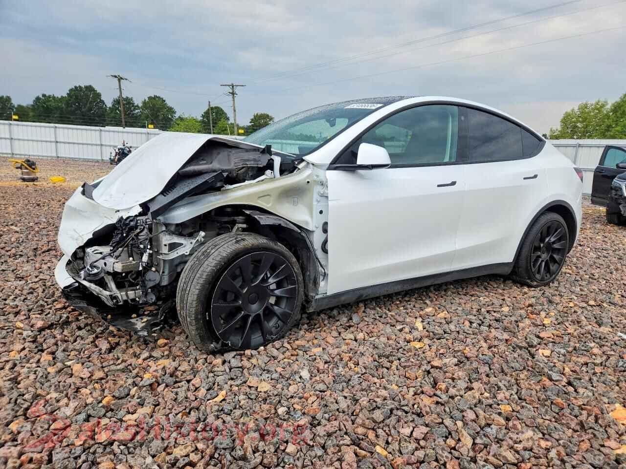 2022 TESLA MODEL Y — VIN 7SAYGDEE6NA016352
