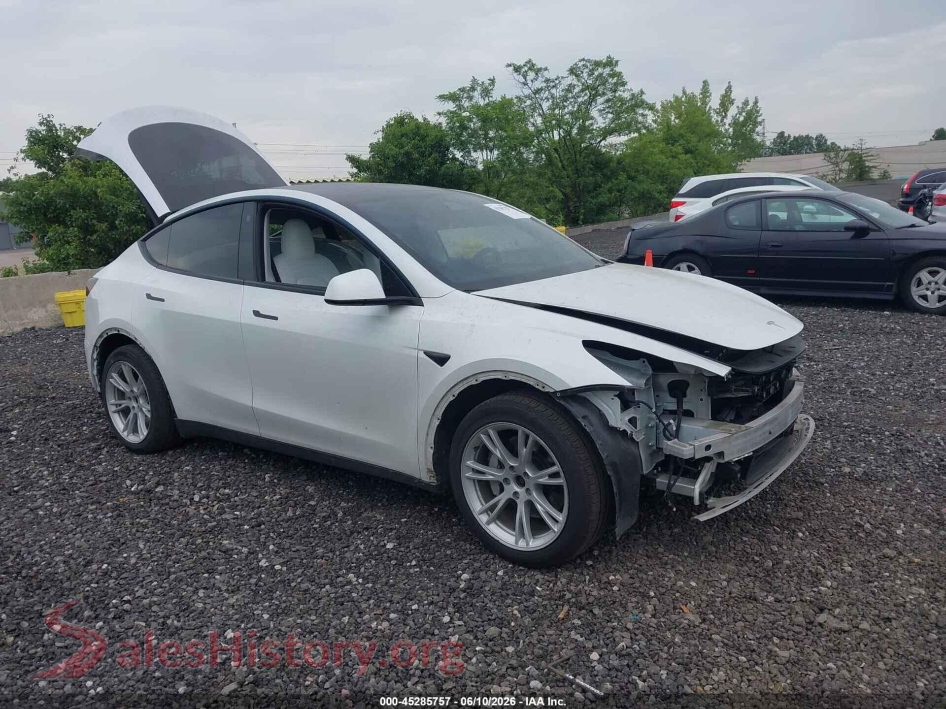 2022 TESLA MODEL Y — VIN 7SAYGDEE6NF532651
