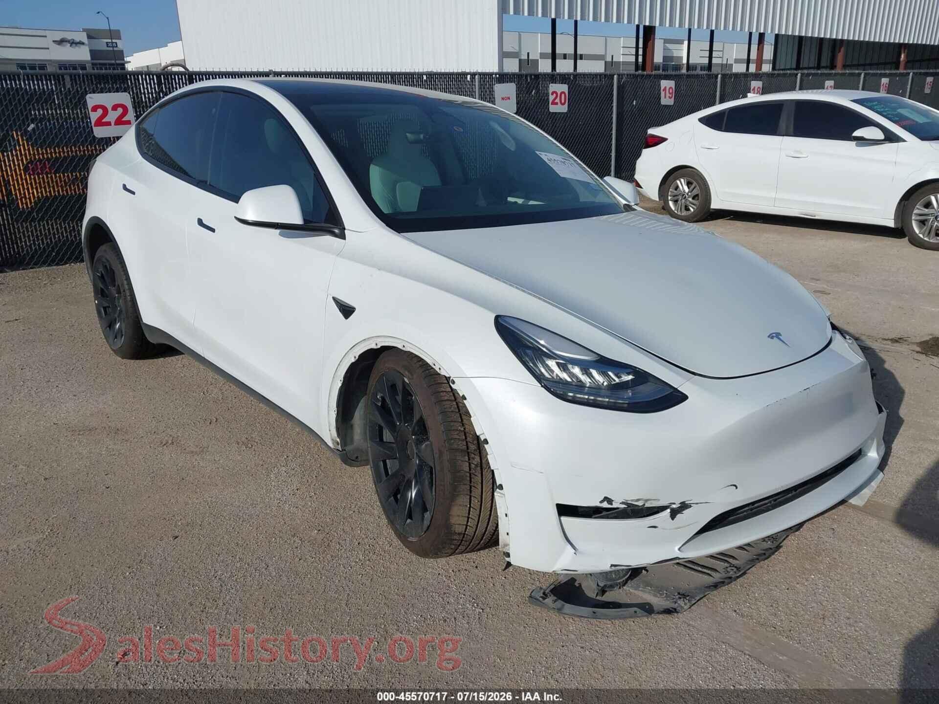 2023 TESLA MODEL Y — VIN 7SAYGDEE7PF616528