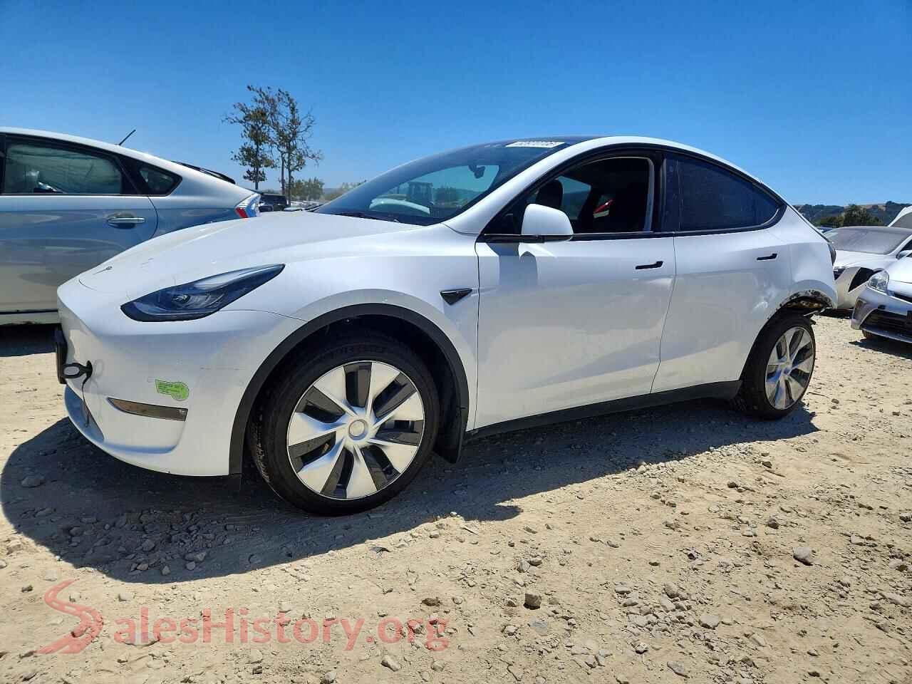 2022 TESLA MODEL Y — VIN 7SAYGDEE9NF363838