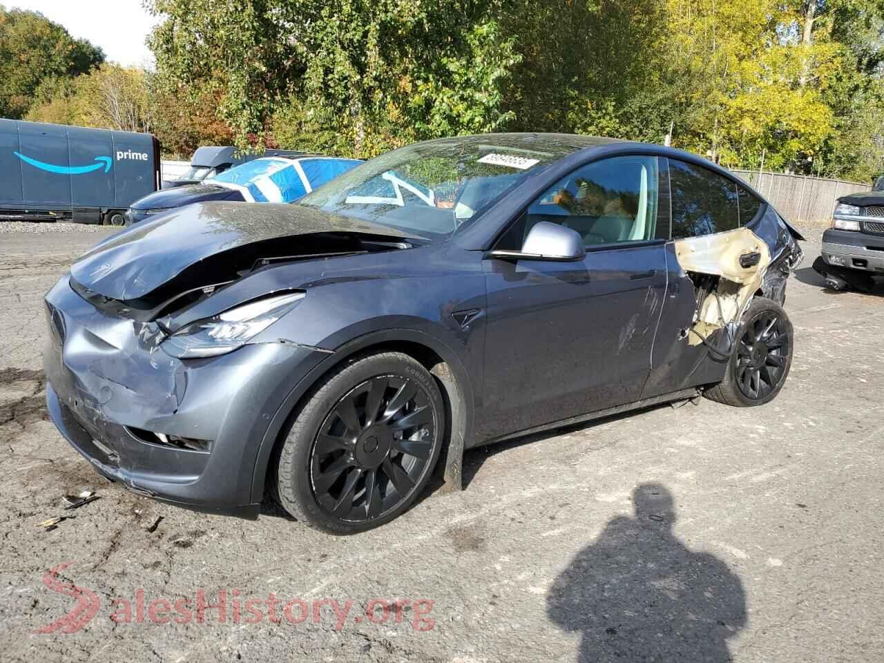 2022 TESLA MODEL Y — VIN 7SAYGDEEXNF316043