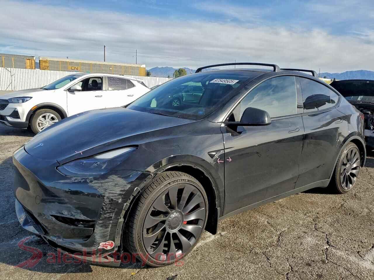 2023 TESLA MODEL Y — VIN 7SAYGDEF1PF972210