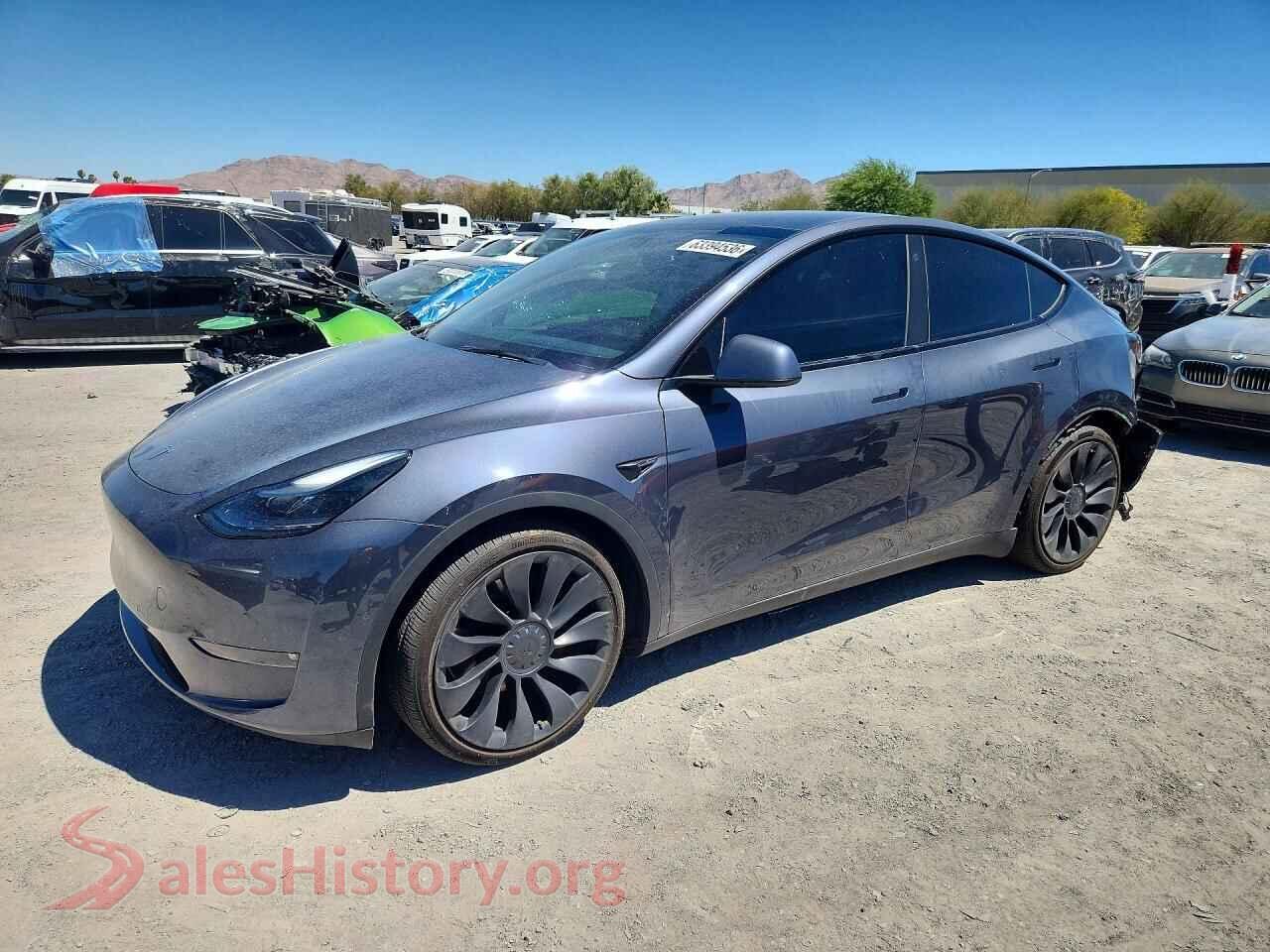 2022 TESLA MODEL Y — VIN 7SAYGDEF3NF391899
