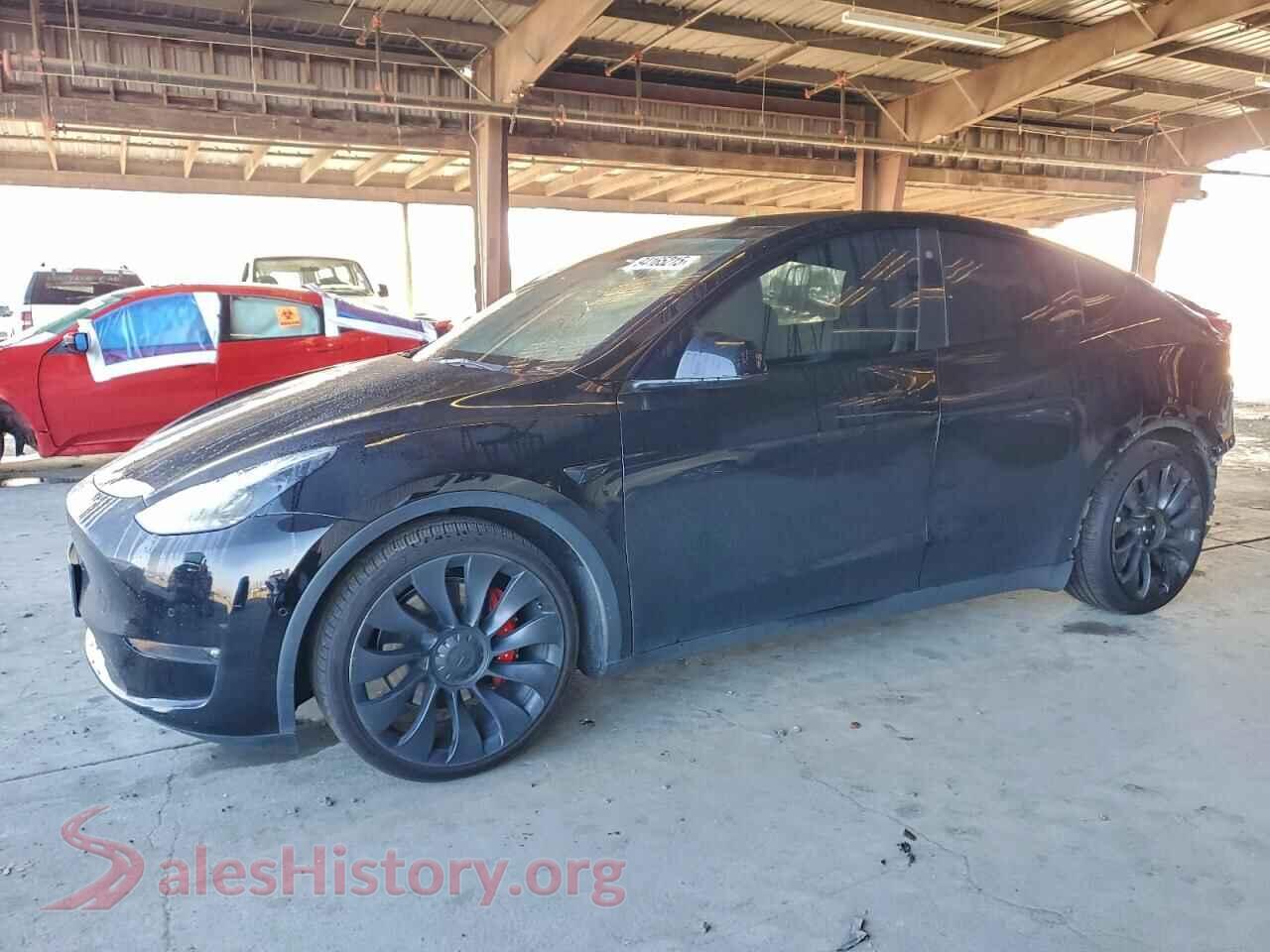 2022 TESLA MODEL Y — VIN 7SAYGDEF5NF347905