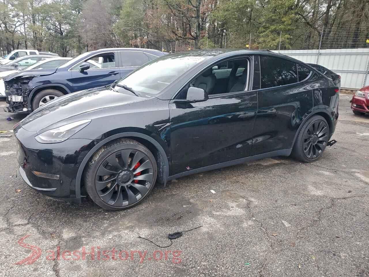 2022 TESLA MODEL Y — VIN 7SAYGDEF7NF454566