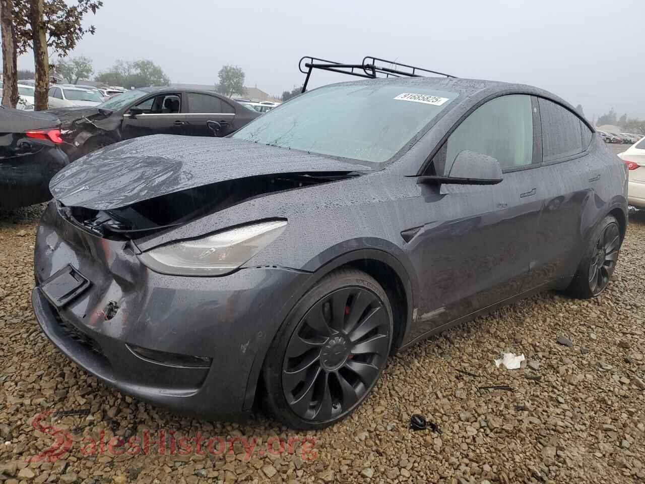 2022 TESLA MODEL Y — VIN 7SAYGDEF7NF465423