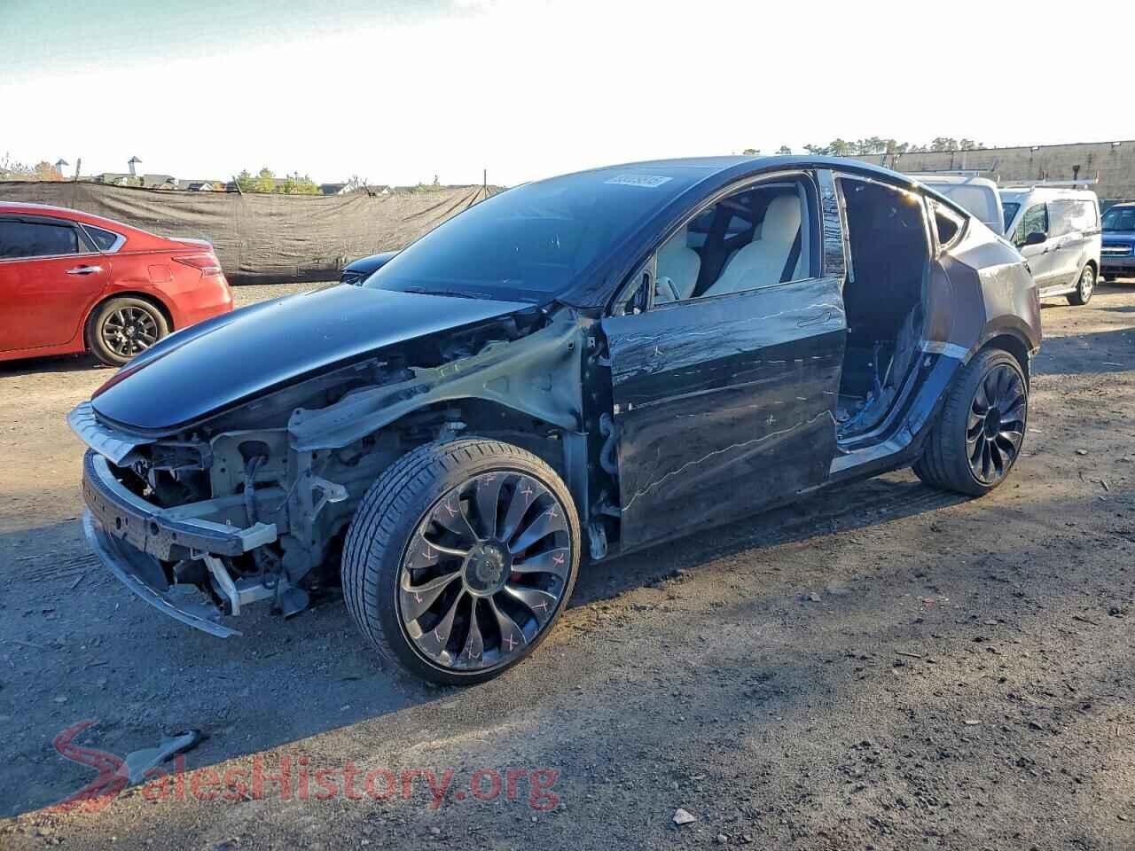 2022 TESLA MODEL Y — VIN 7SAYGDEF8NF554501
