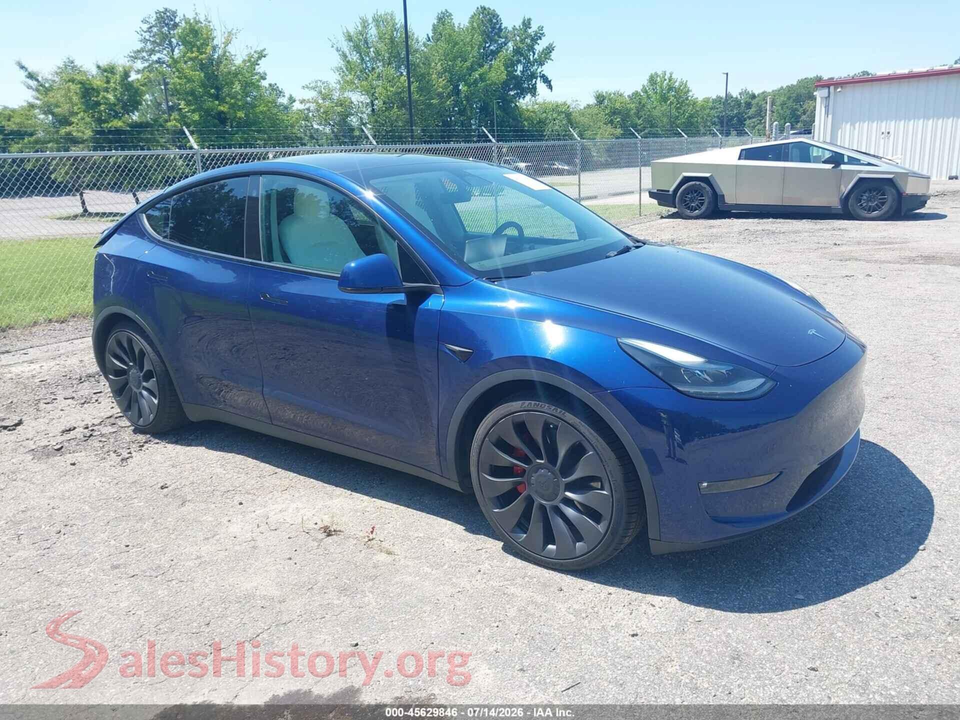 2023 TESLA MODEL Y — VIN 7SAYGDEF9PF645733