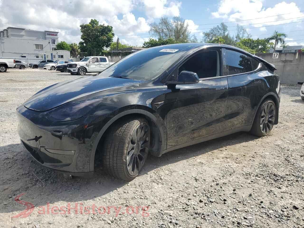 2022 TESLA MODEL Y — VIN 7SAYGDEFXNF377238