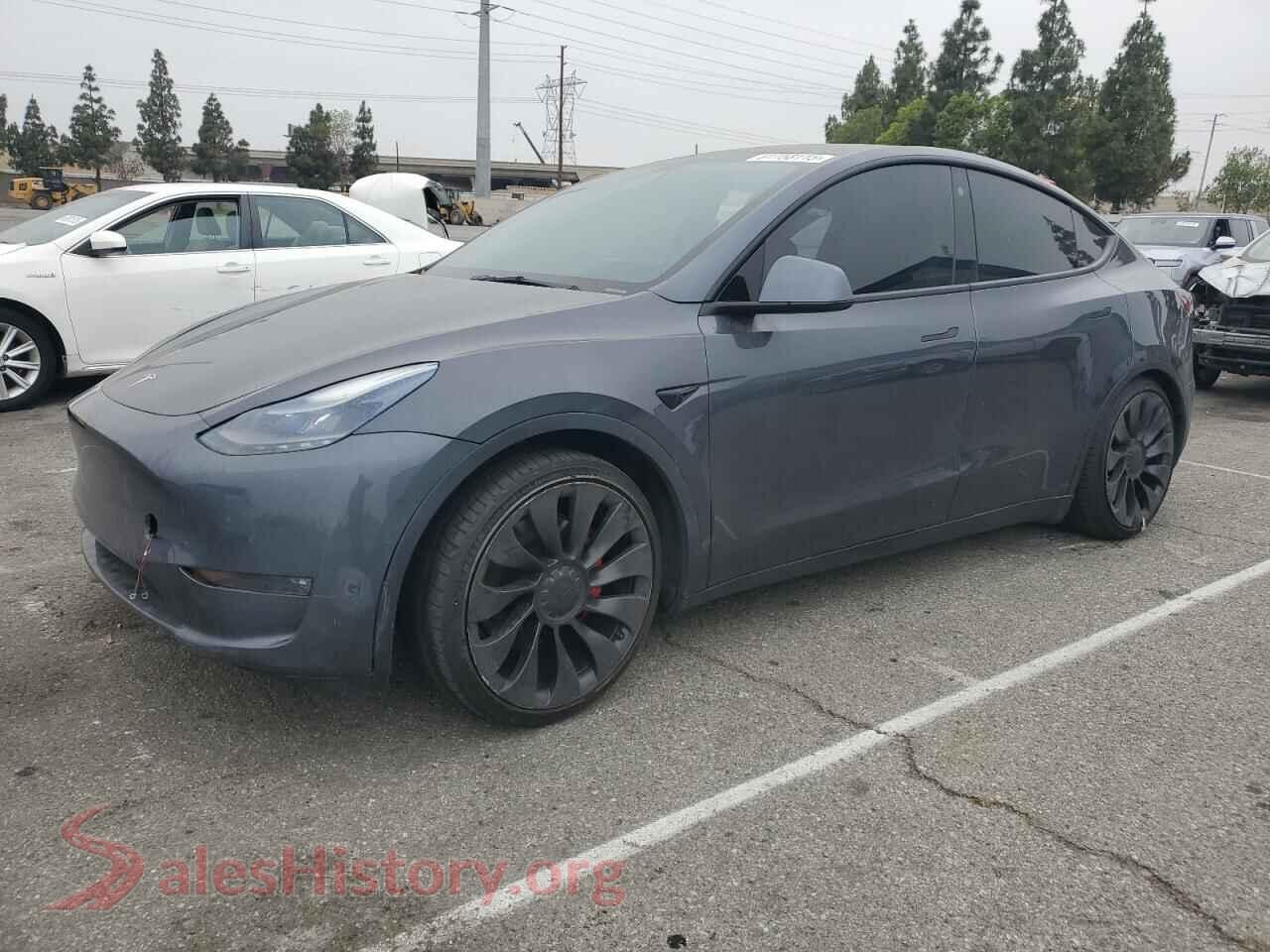 2022 TESLA MODEL Y — VIN 7SAYGDEFXNF417141