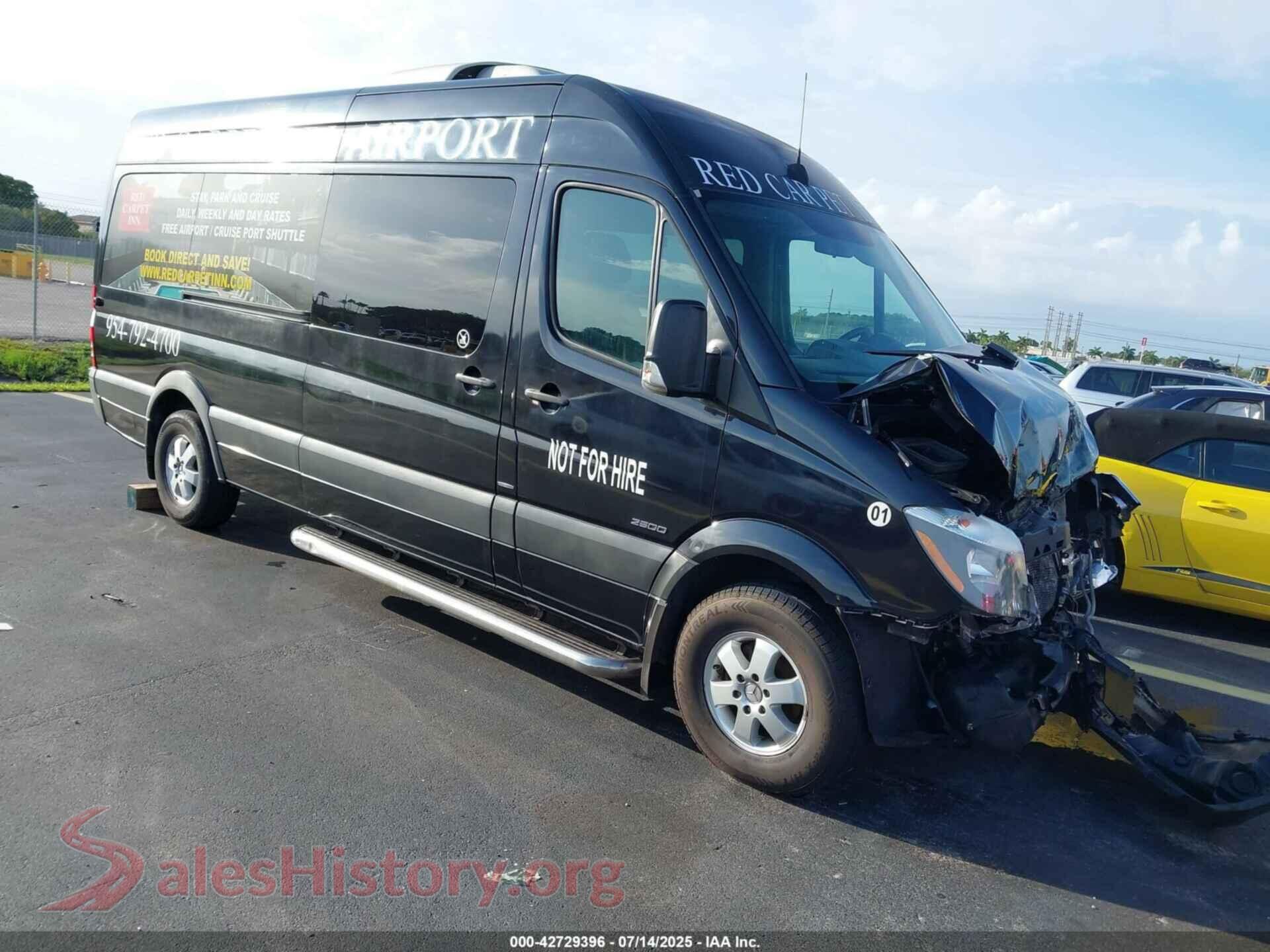 2016 MERCEDES-BENZ SPRINTER 2500 — VIN 8BRPE8DD1GE120672