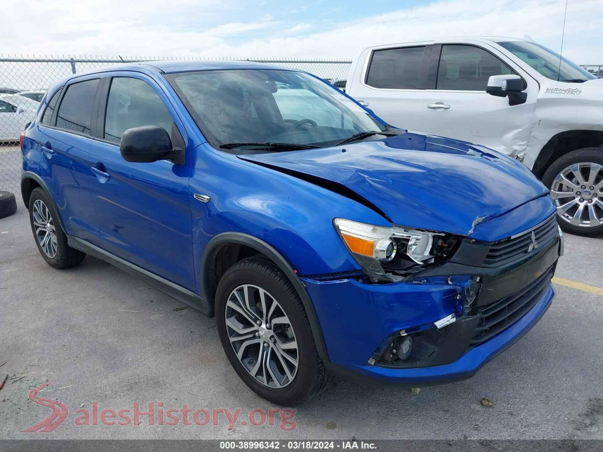 2016 MITSUBISHI OUTLANDER SPORT — VIN JA4AP3AU5GZ043722