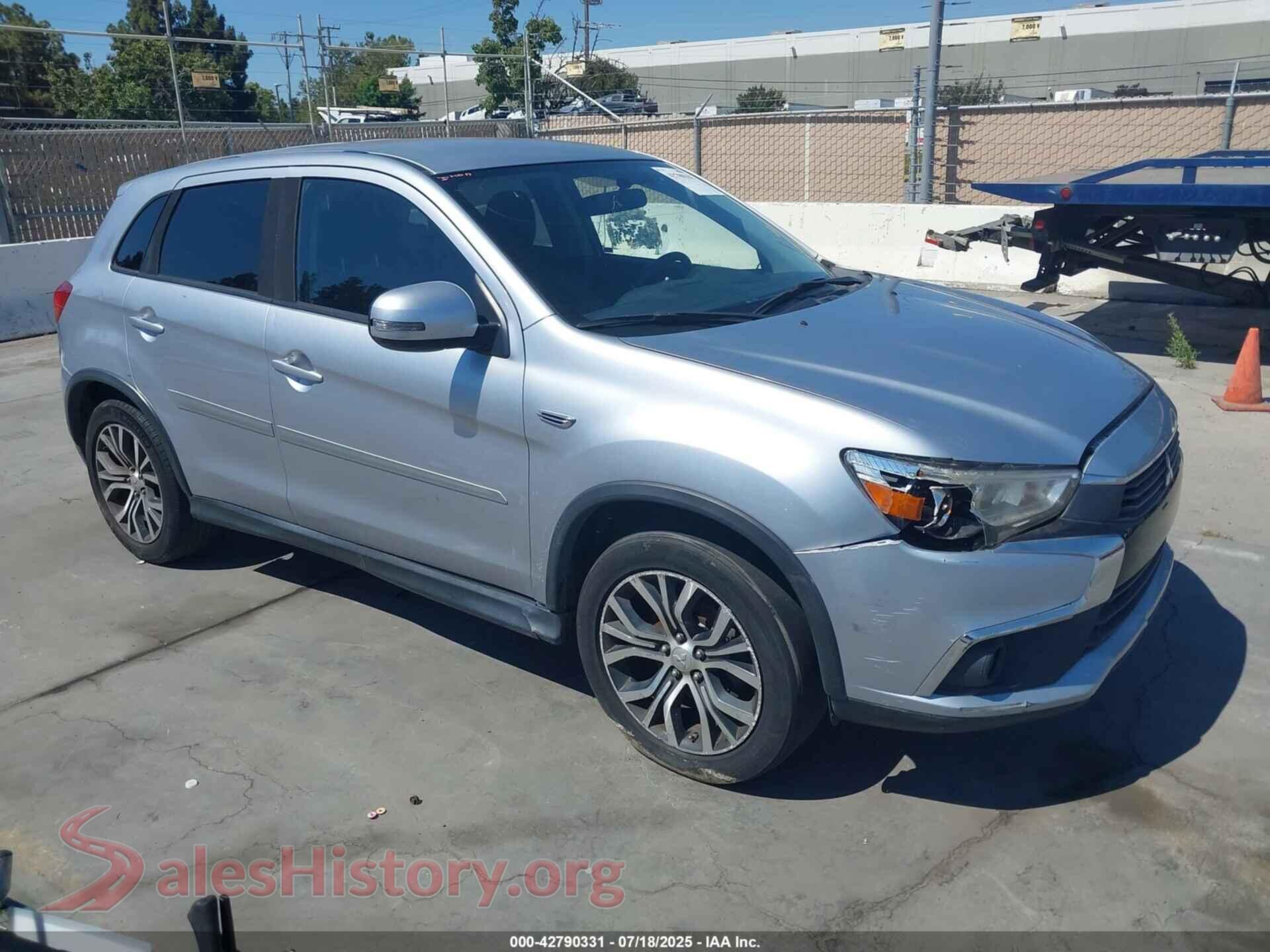 2016 MITSUBISHI OUTLANDER SPORT — VIN JA4AP3AU8GZ043925