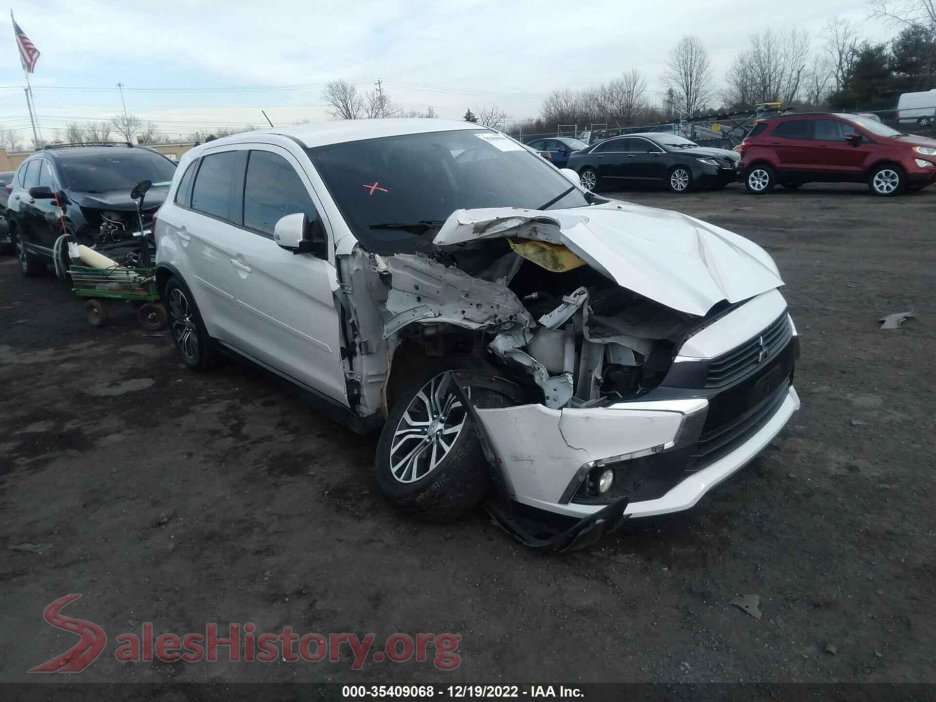 2016 MITSUBISHI OUTLANDER SPORT — VIN JA4AP3AW5GZ054205