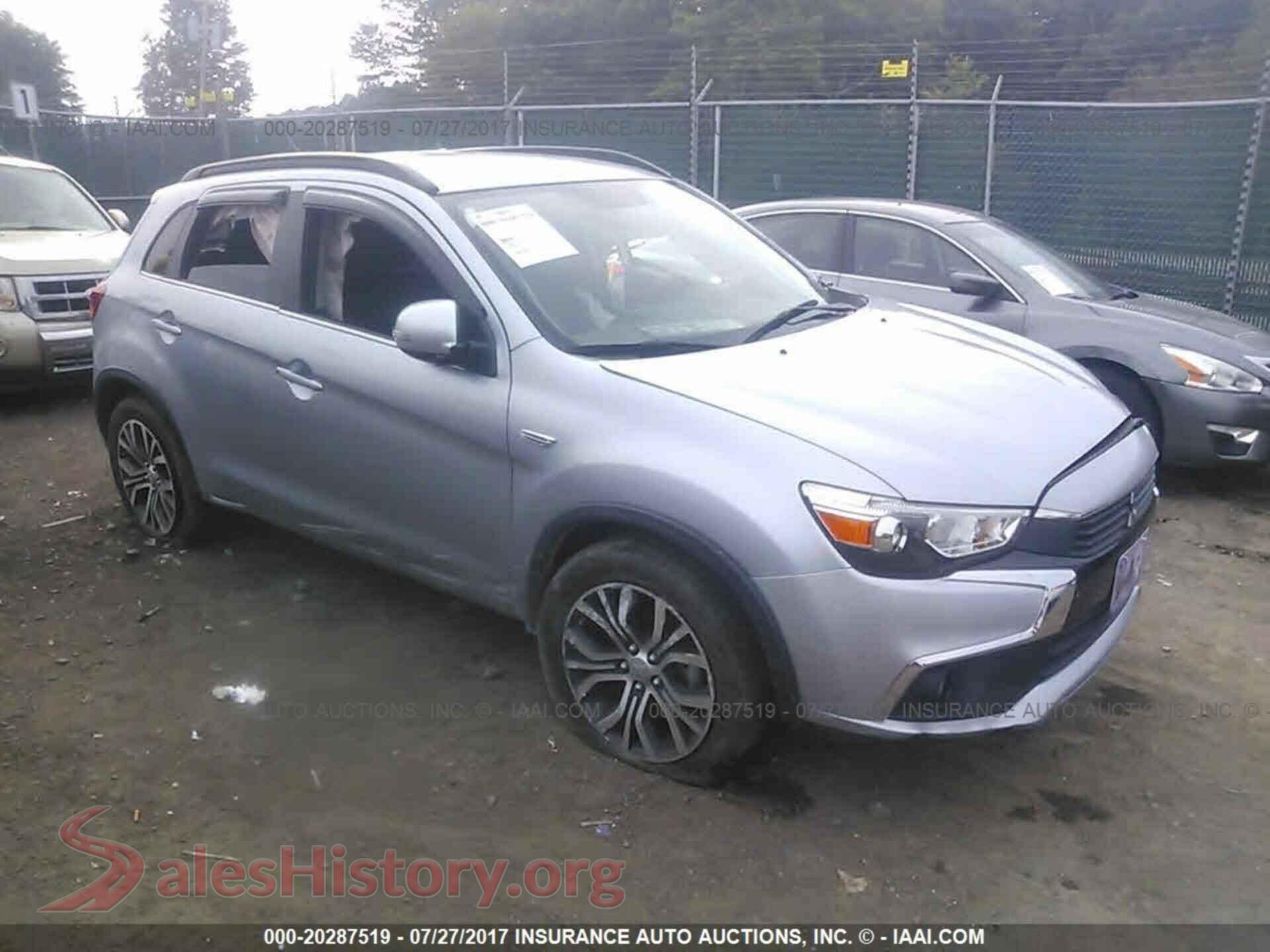 2016 Mitsubishi Outlander sport — VIN JA4AR4AW5GZ033287