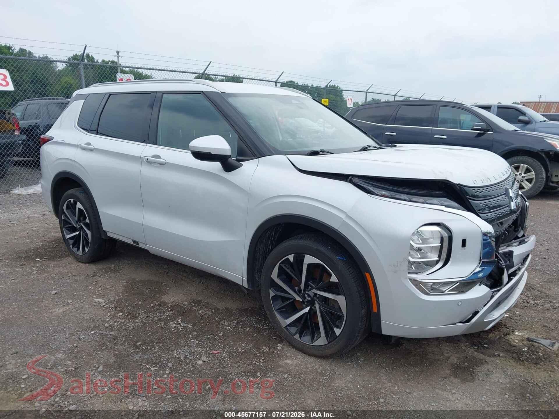 2022 MITSUBISHI OUTLANDER — VIN JA4J4VA87NZ015621