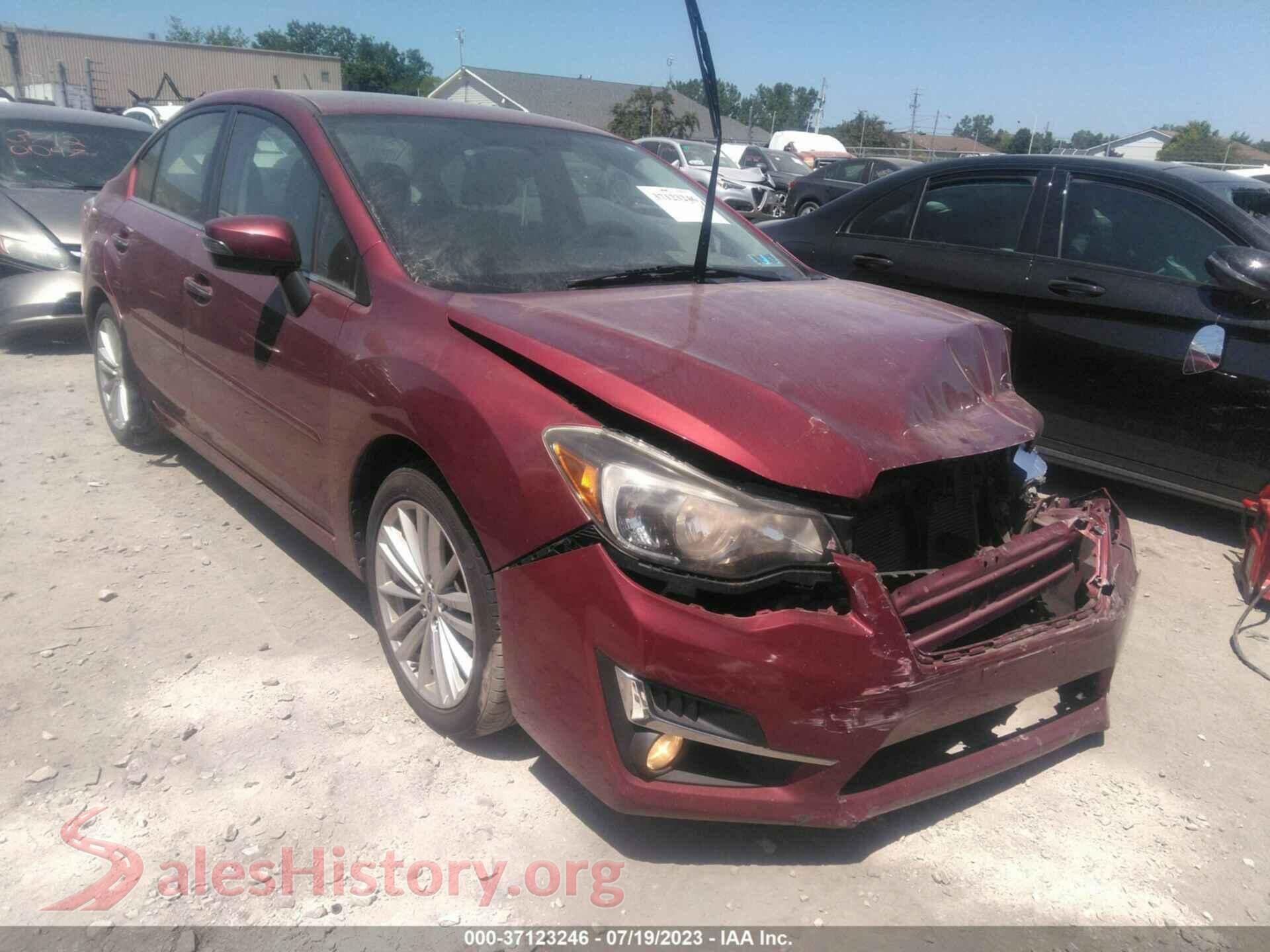 2015 SUBARU IMPREZA SEDAN — VIN JF1GJAN64FH004678