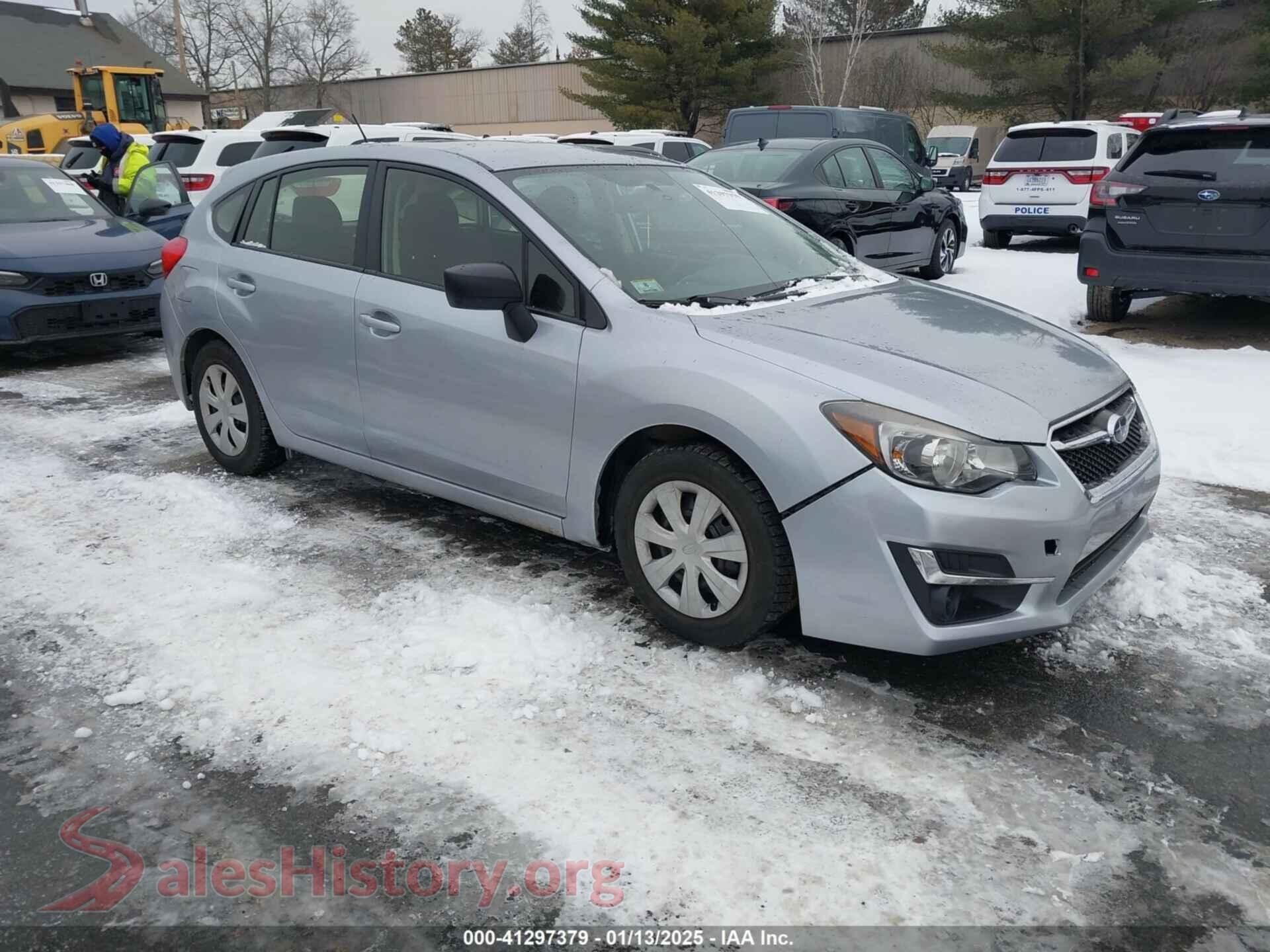 2016 SUBARU IMPREZA — VIN JF1GPAA60GH290485