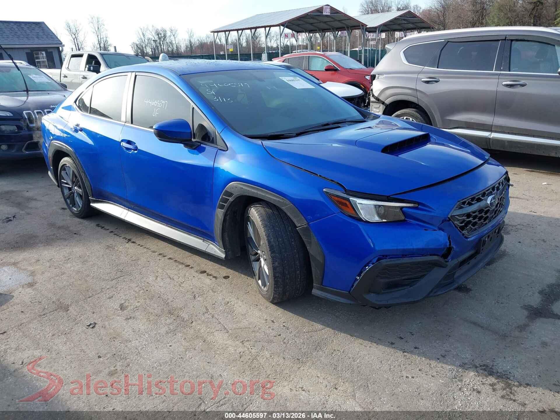 2023 SUBARU WRX — VIN JF1VBAA64P9824555