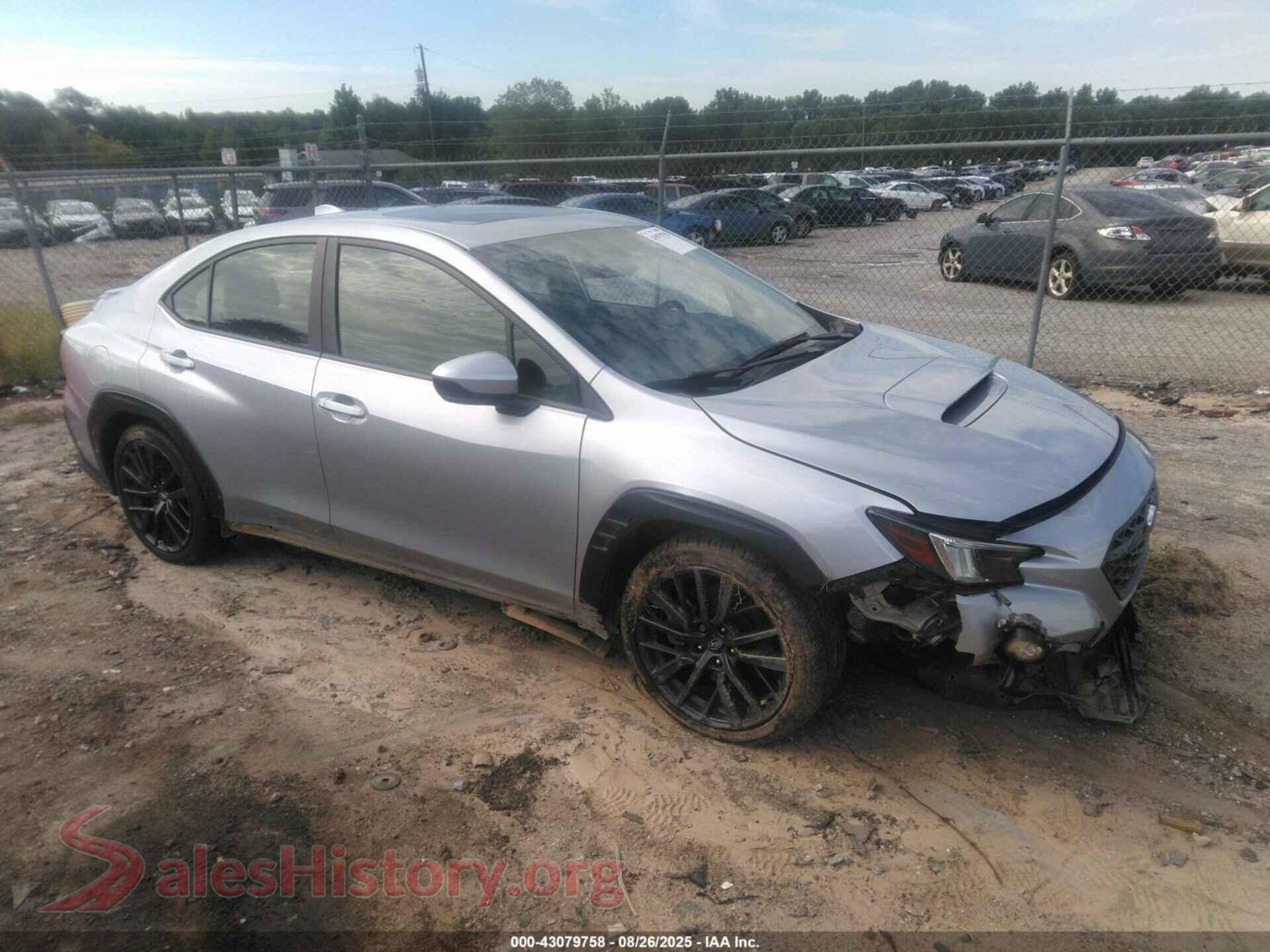 2022 SUBARU WRX — VIN JF1VBAF61N9033339