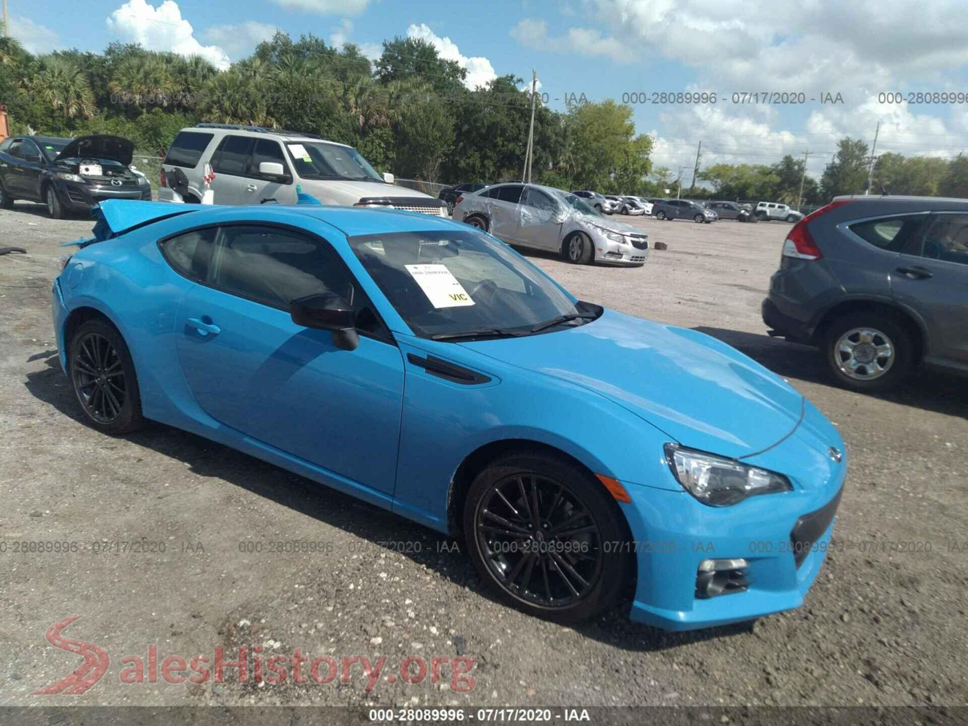 2016 SUBARU BRZ — VIN JF1ZCAC19G9600388