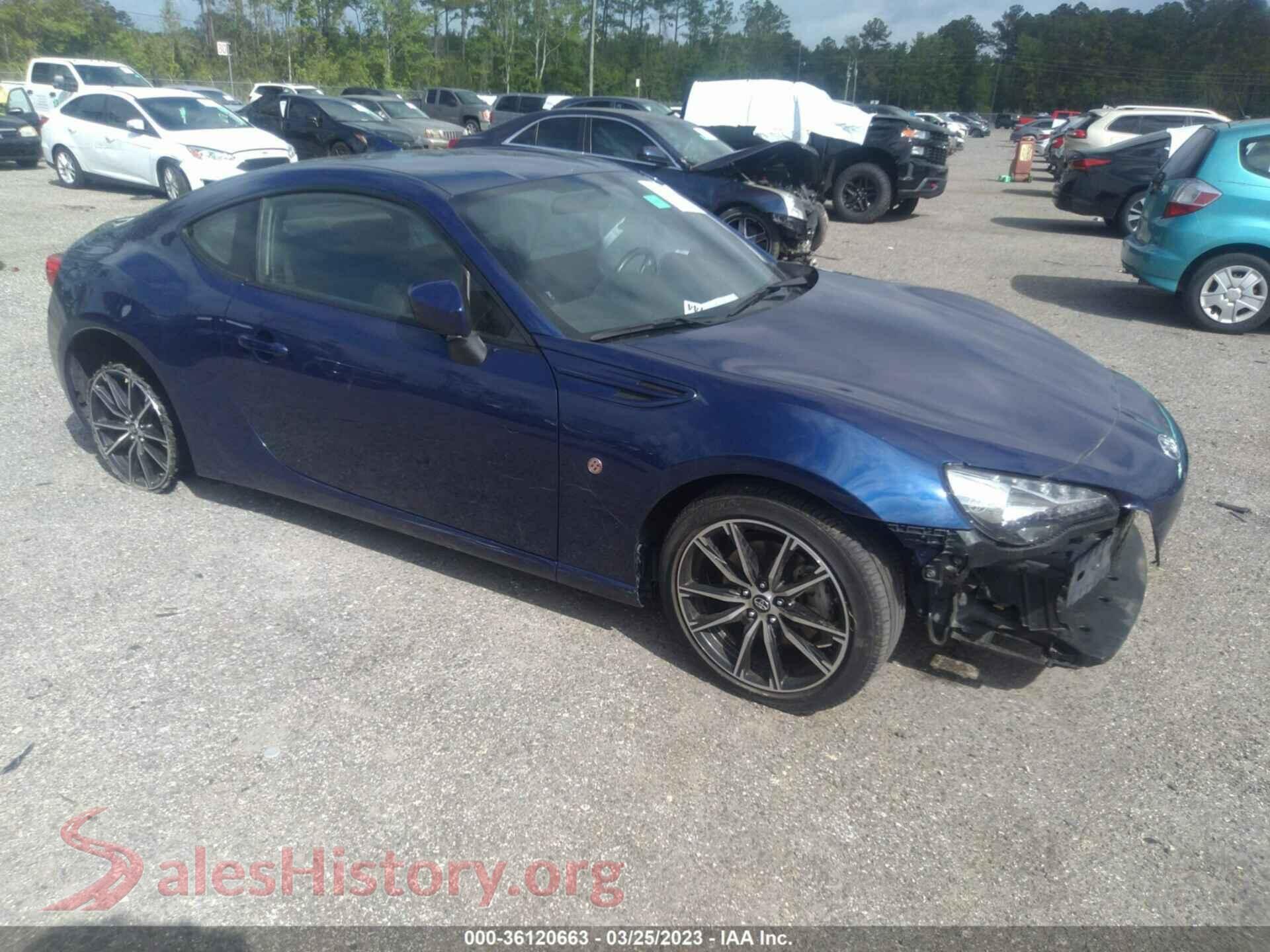 2017 TOYOTA 86 — VIN JF1ZNAA12H9704008