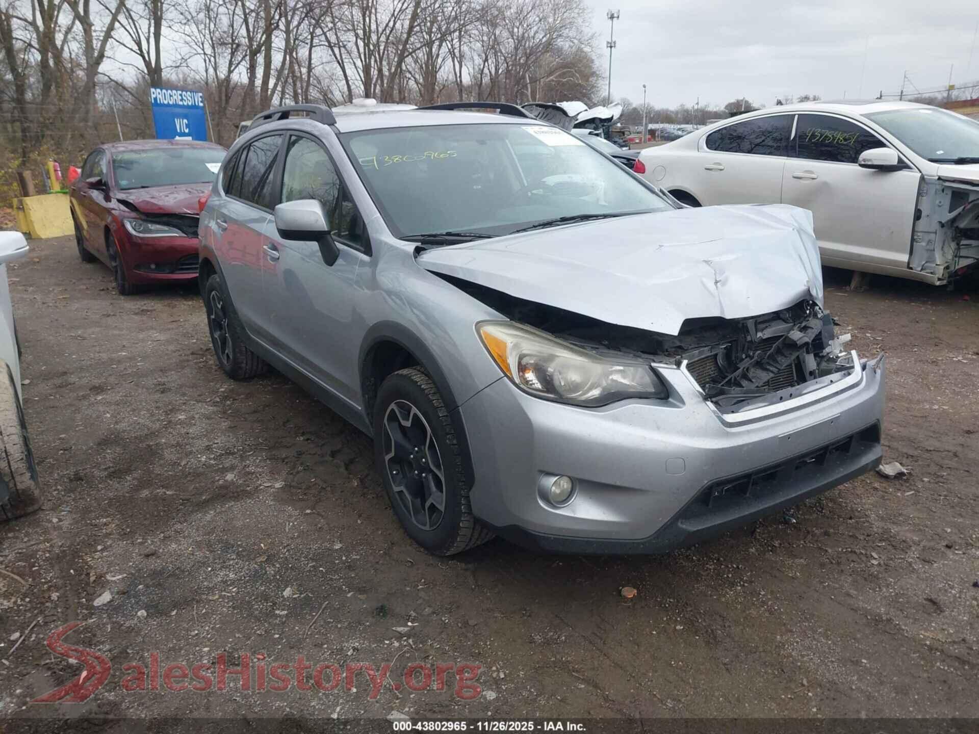 2014 SUBARU XV CROSSTREK — VIN JF2GPACC5E8286282