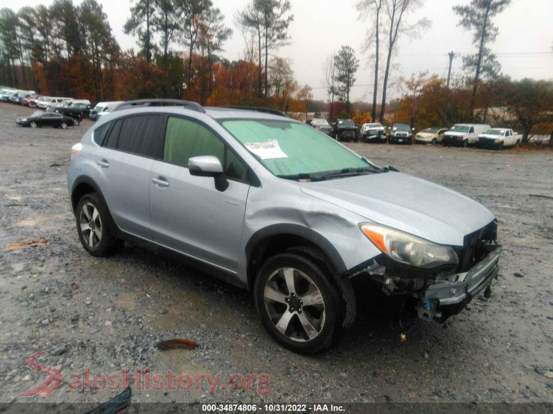 2015 SUBARU XV CROSSTREK HYBRID — VIN JF2GPBPC8FH275794