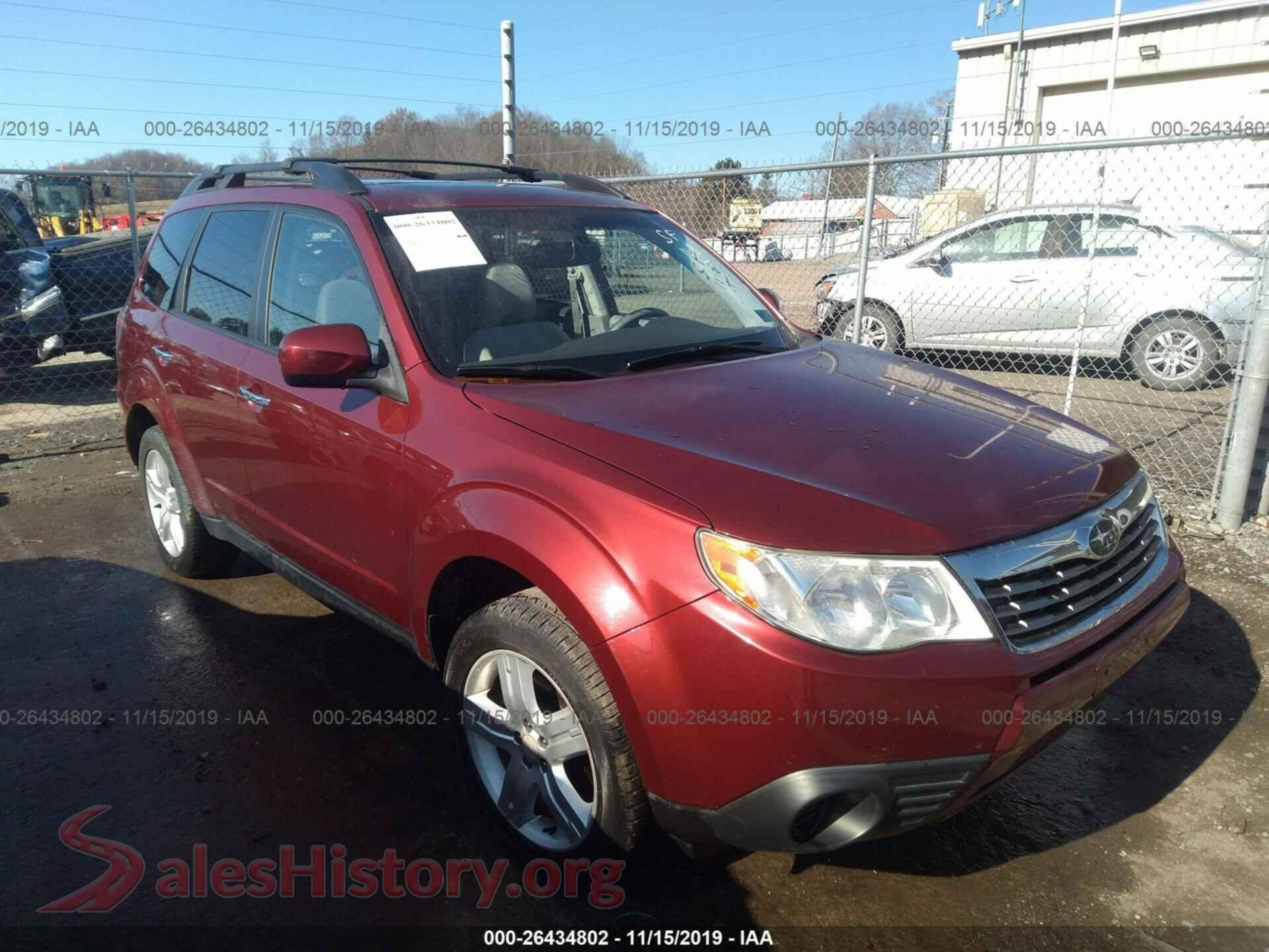 2010 SUBARU FORESTER — VIN JF2SH6CC2AH775480