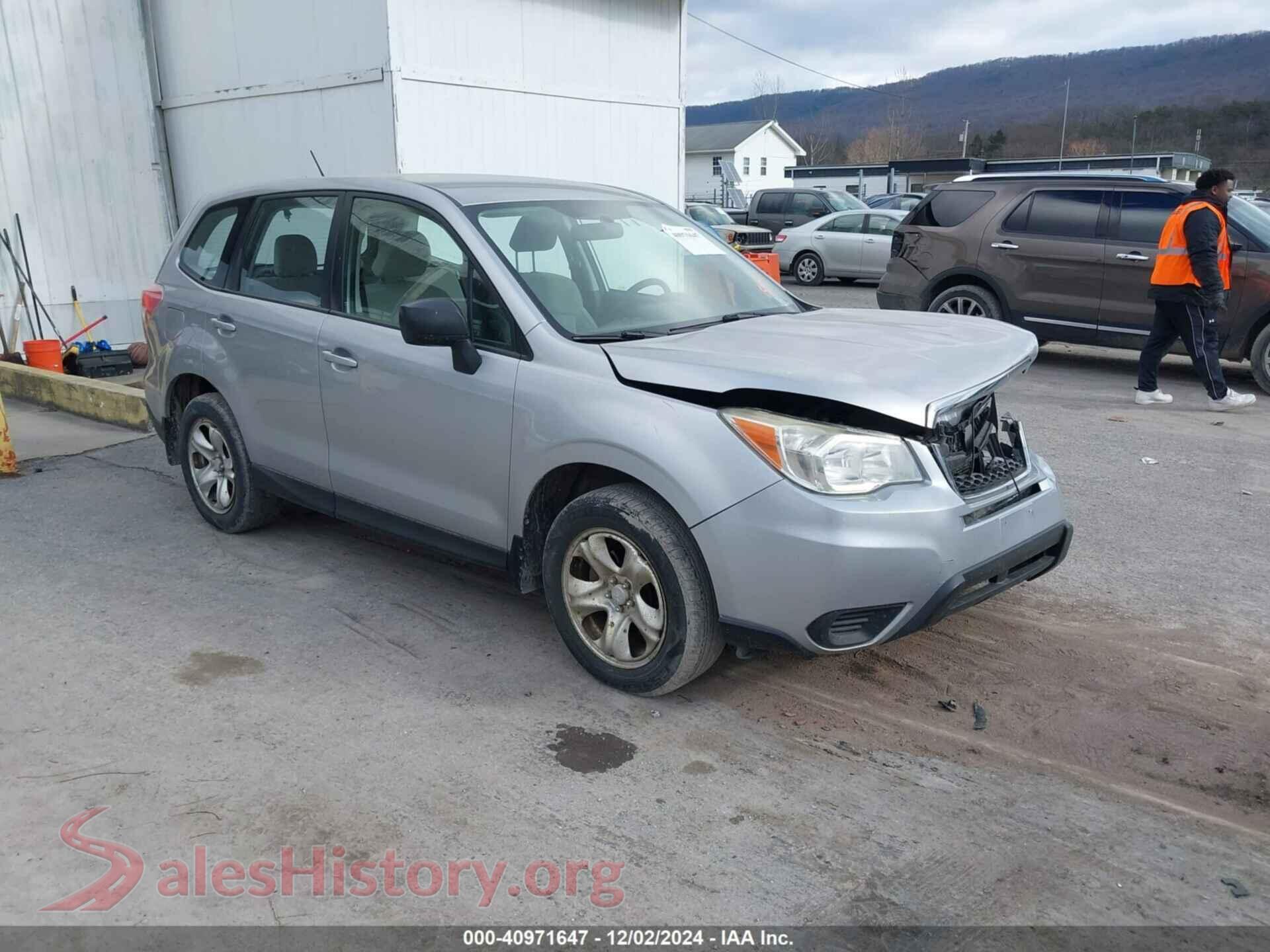 2014 SUBARU FORESTER — VIN JF2SJAAC3EG411509