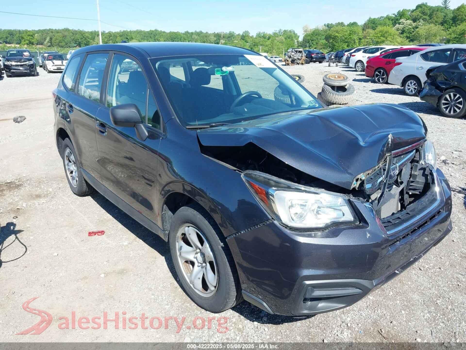 2018 SUBARU FORESTER — VIN JF2SJAAC6JH525816