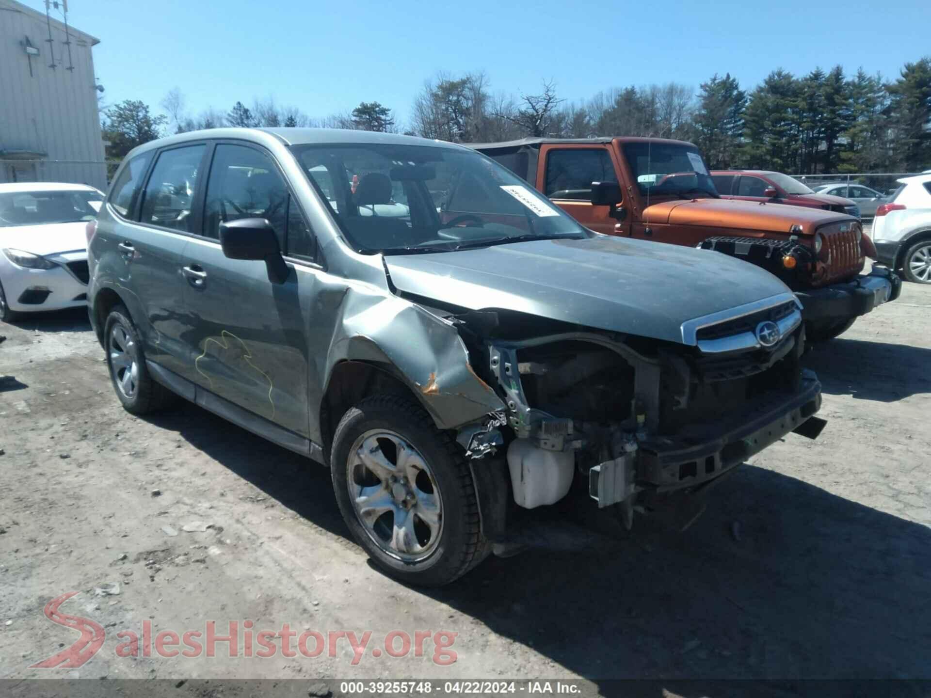 2017 SUBARU FORESTER — VIN JF2SJAAC7HG596474