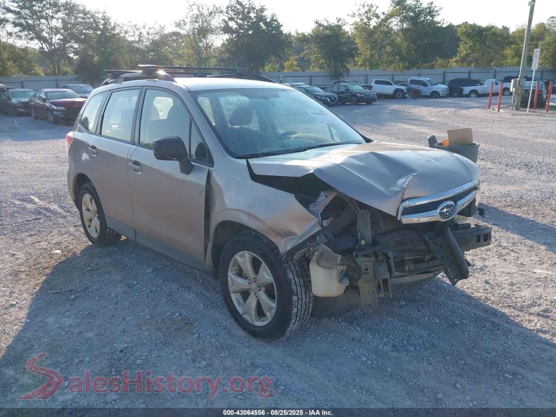 2015 SUBARU FORESTER — VIN JF2SJABC3FH460316