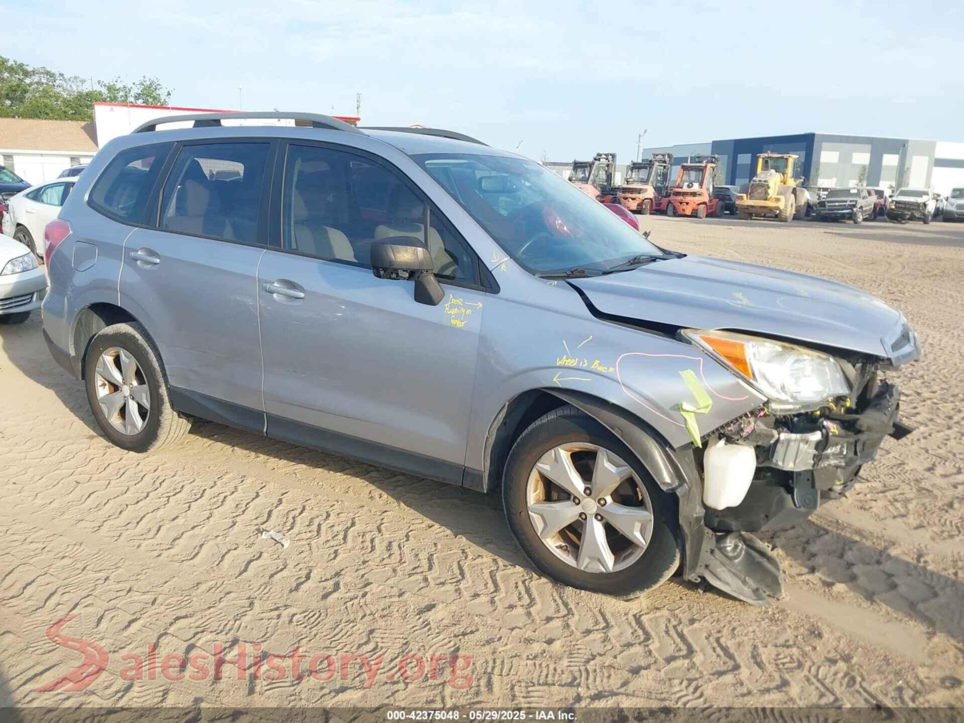 2016 SUBARU FORESTER — VIN JF2SJABC5GH516600