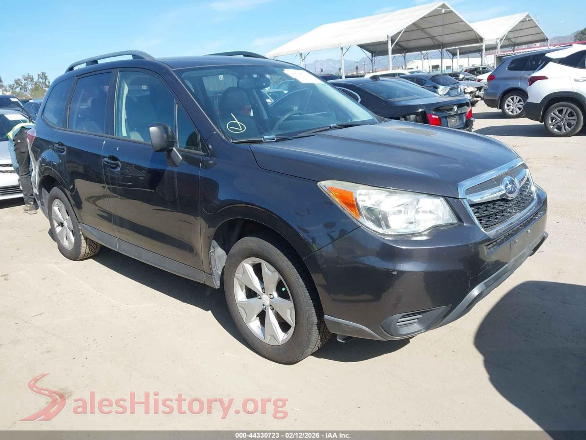 2016 SUBARU FORESTER — VIN JF2SJABC6GH517383
