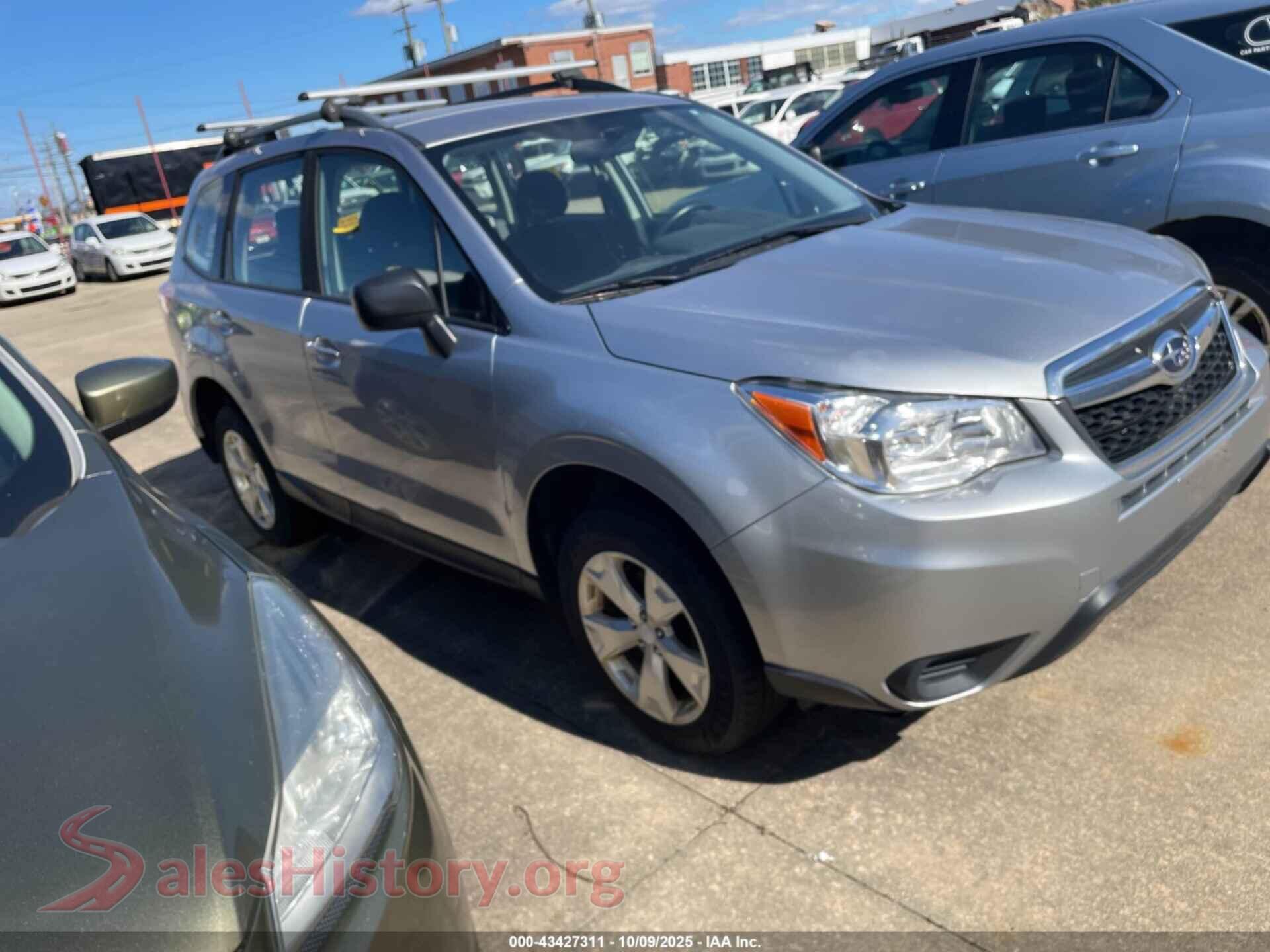 2016 SUBARU FORESTER — VIN JF2SJABC9GH553570