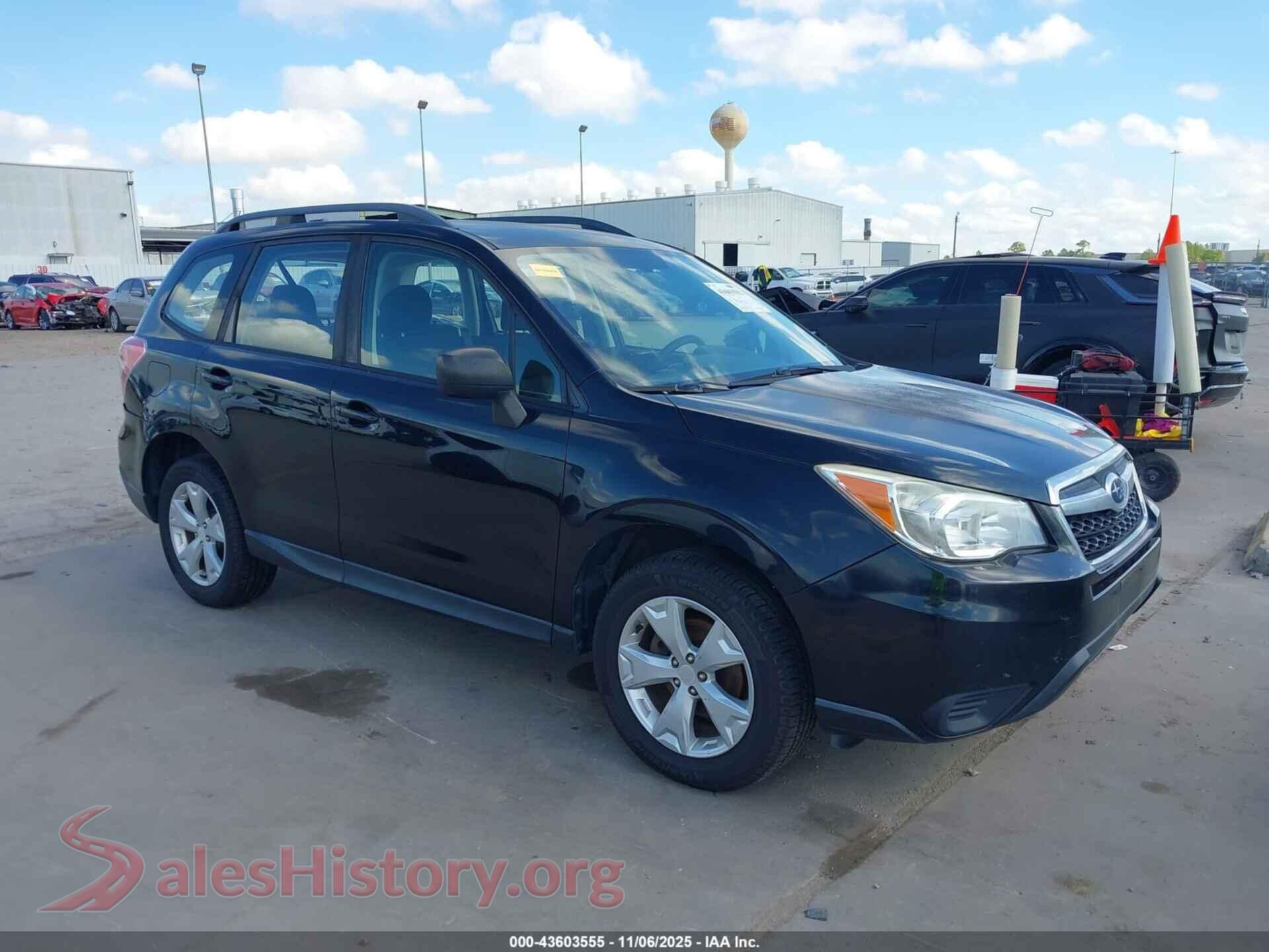 2016 SUBARU FORESTER — VIN JF2SJABCXGH550239