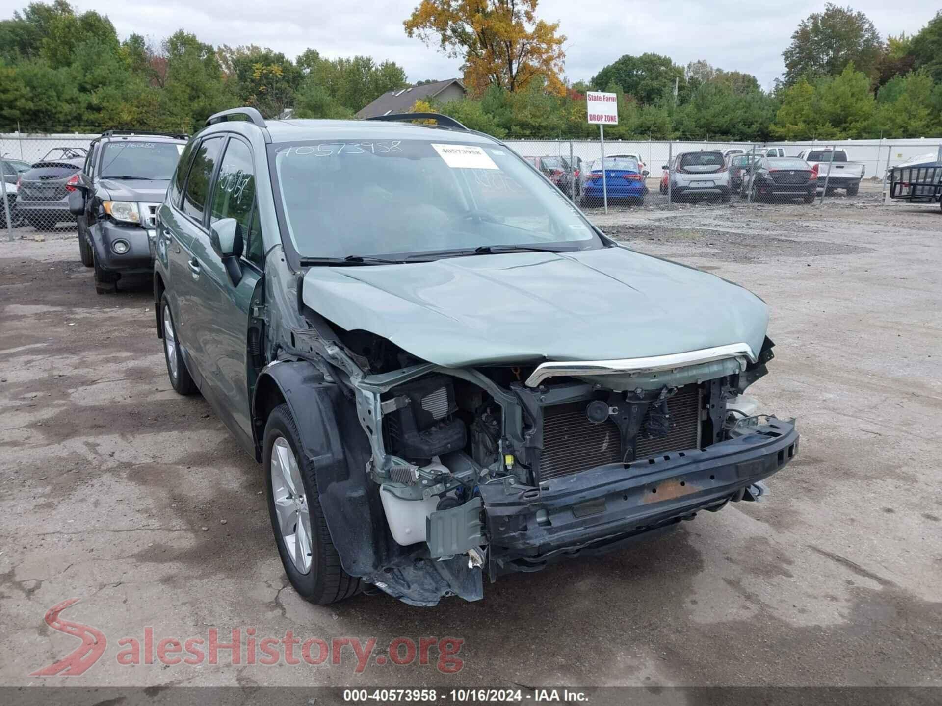 2016 SUBARU FORESTER — VIN JF2SJADC2GH421005