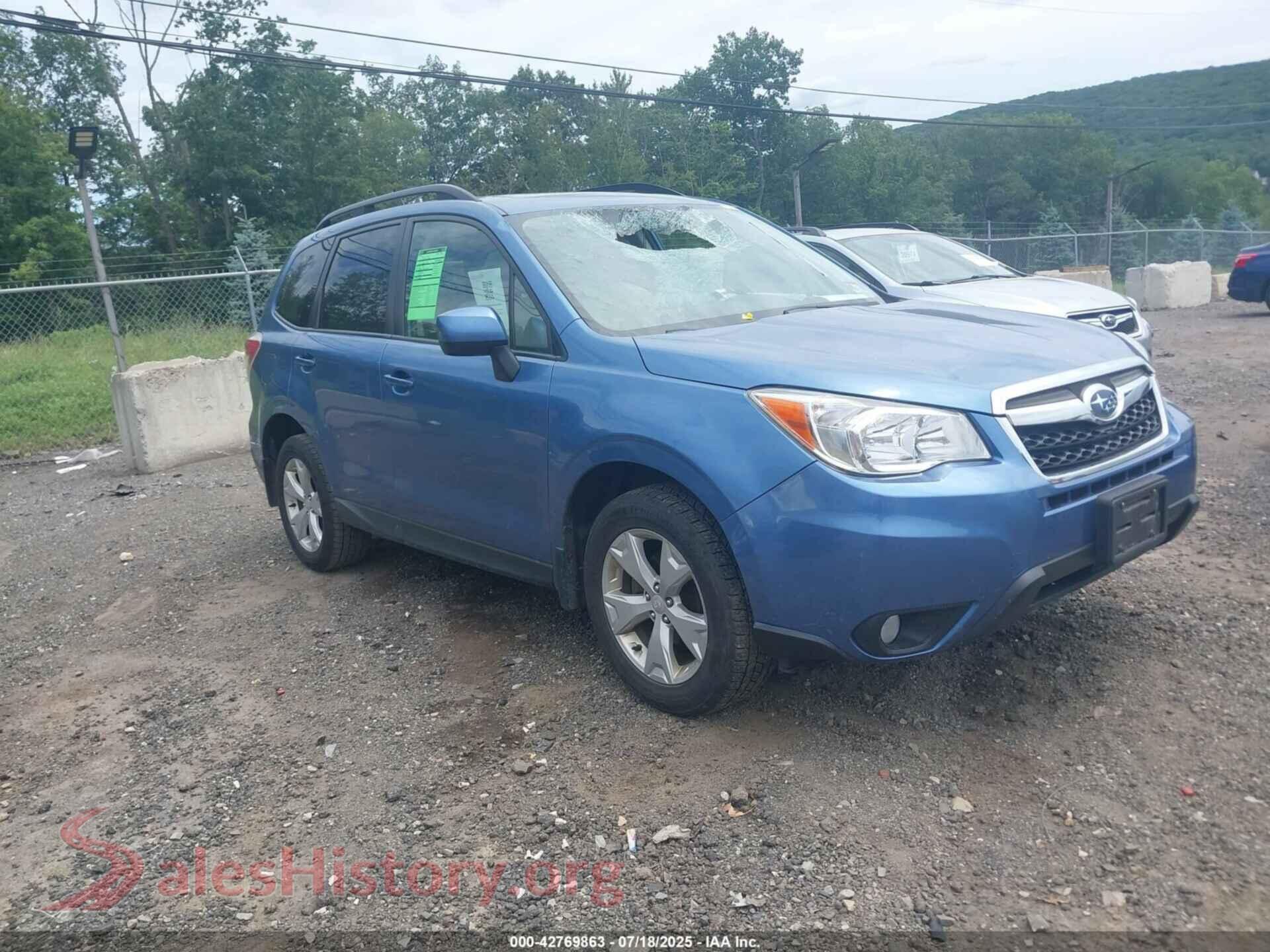 2015 SUBARU FORESTER — VIN JF2SJADC6FG590609