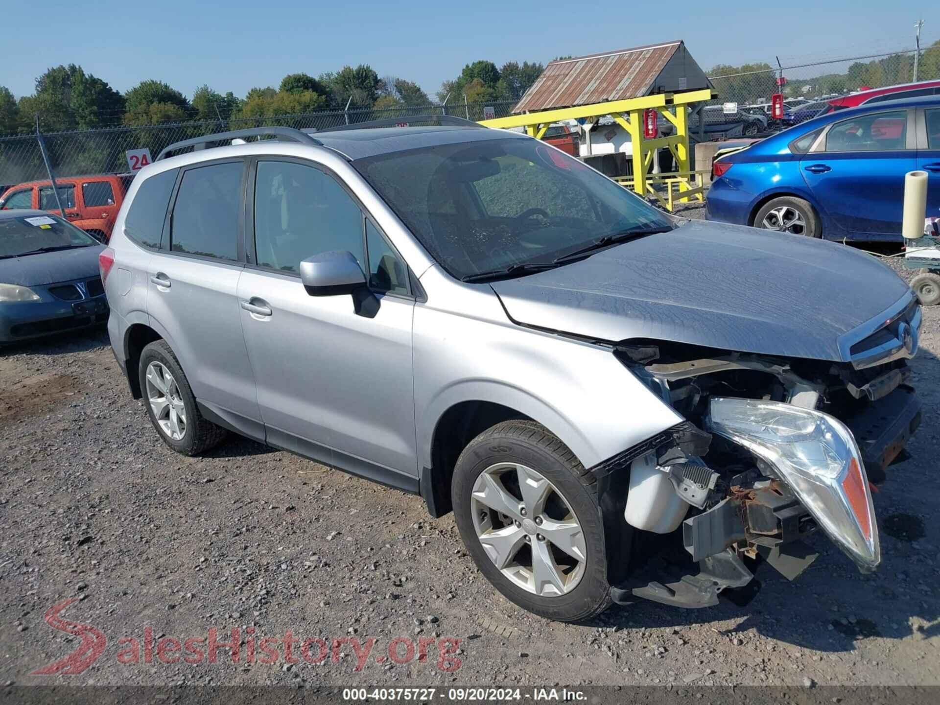 2016 SUBARU FORESTER — VIN JF2SJADC7GH558876