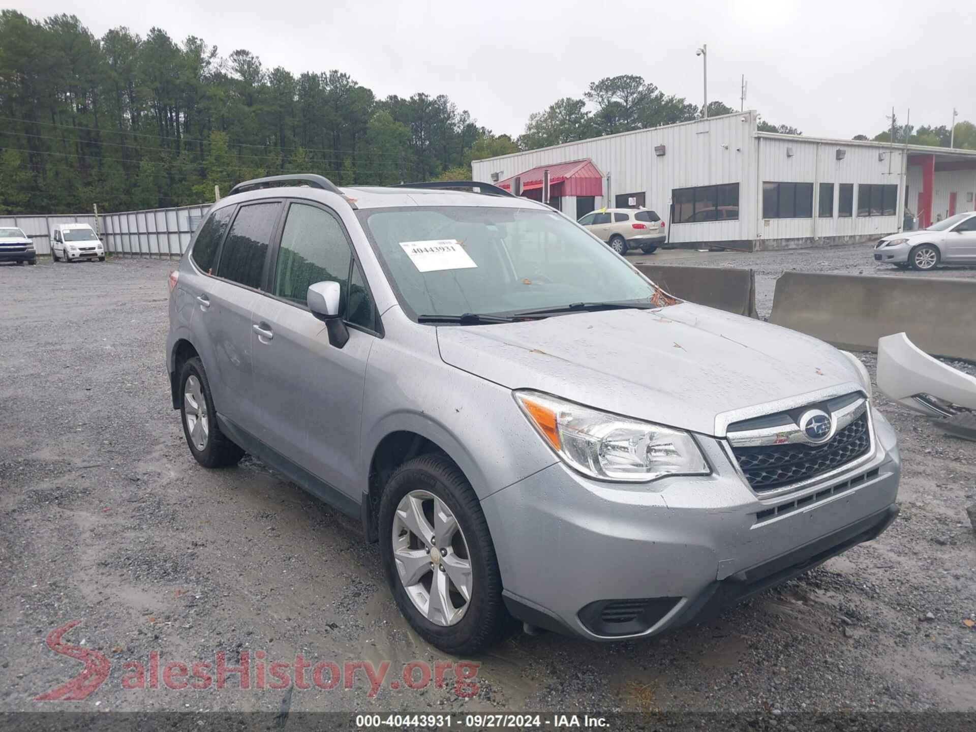 2016 SUBARU FORESTER — VIN JF2SJADCXGH472770