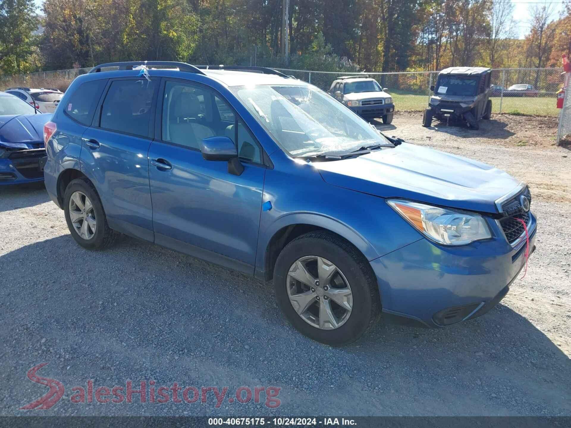 2016 SUBARU FORESTER — VIN JF2SJADCXGH502799