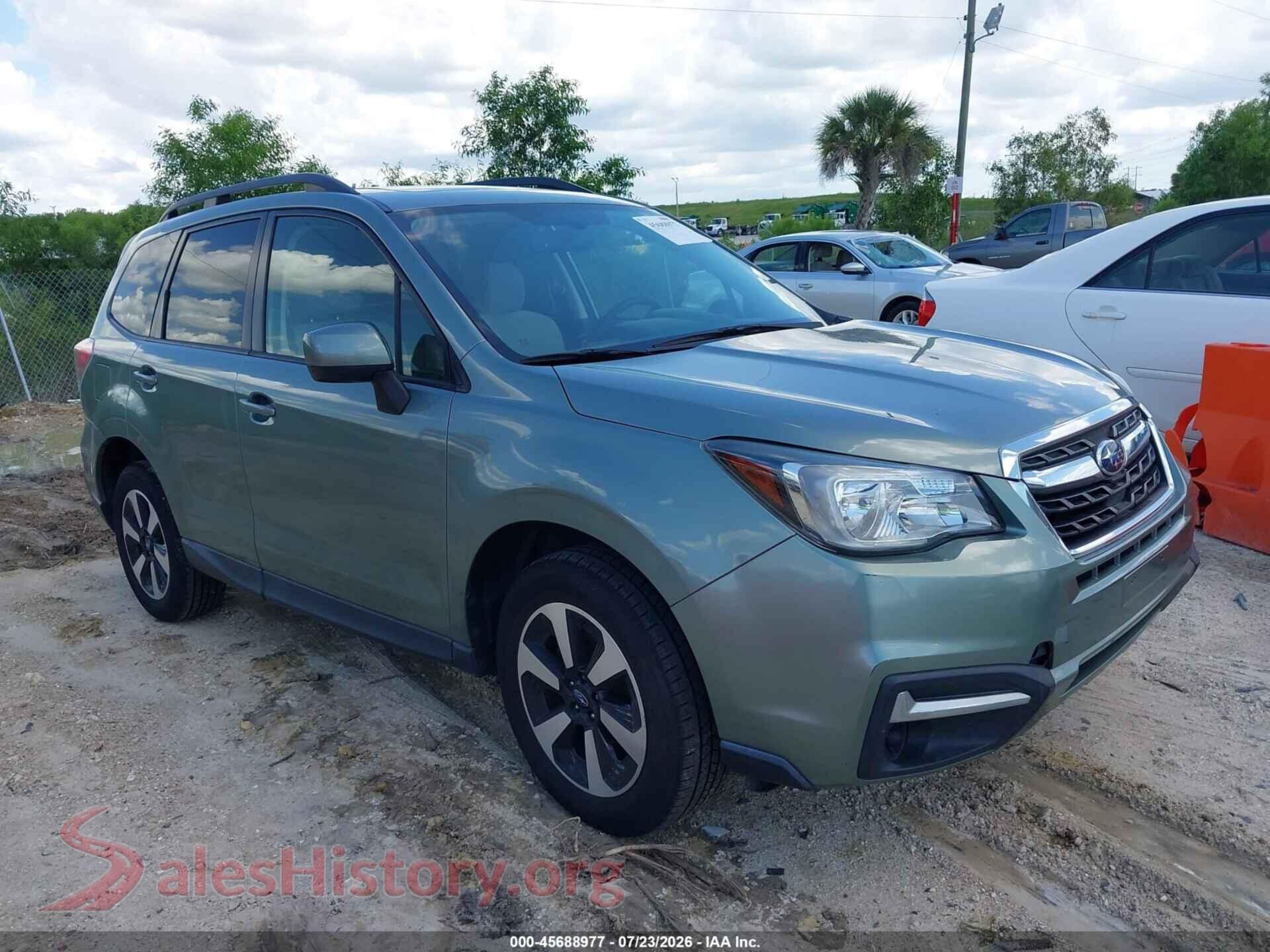 2018 SUBARU FORESTER — VIN JF2SJAEC6JH427556