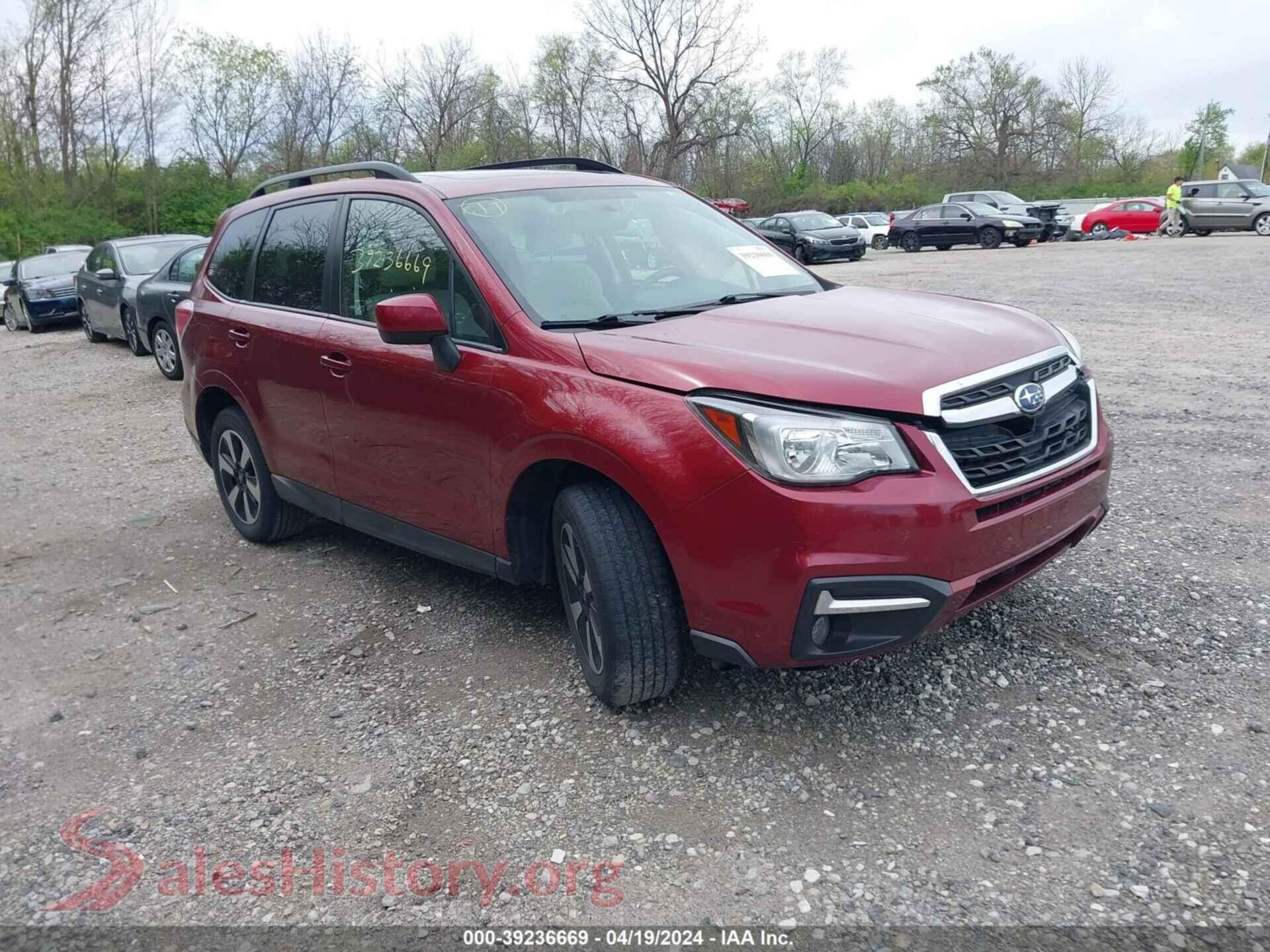 2018 SUBARU FORESTER — VIN JF2SJAGC5JH461761