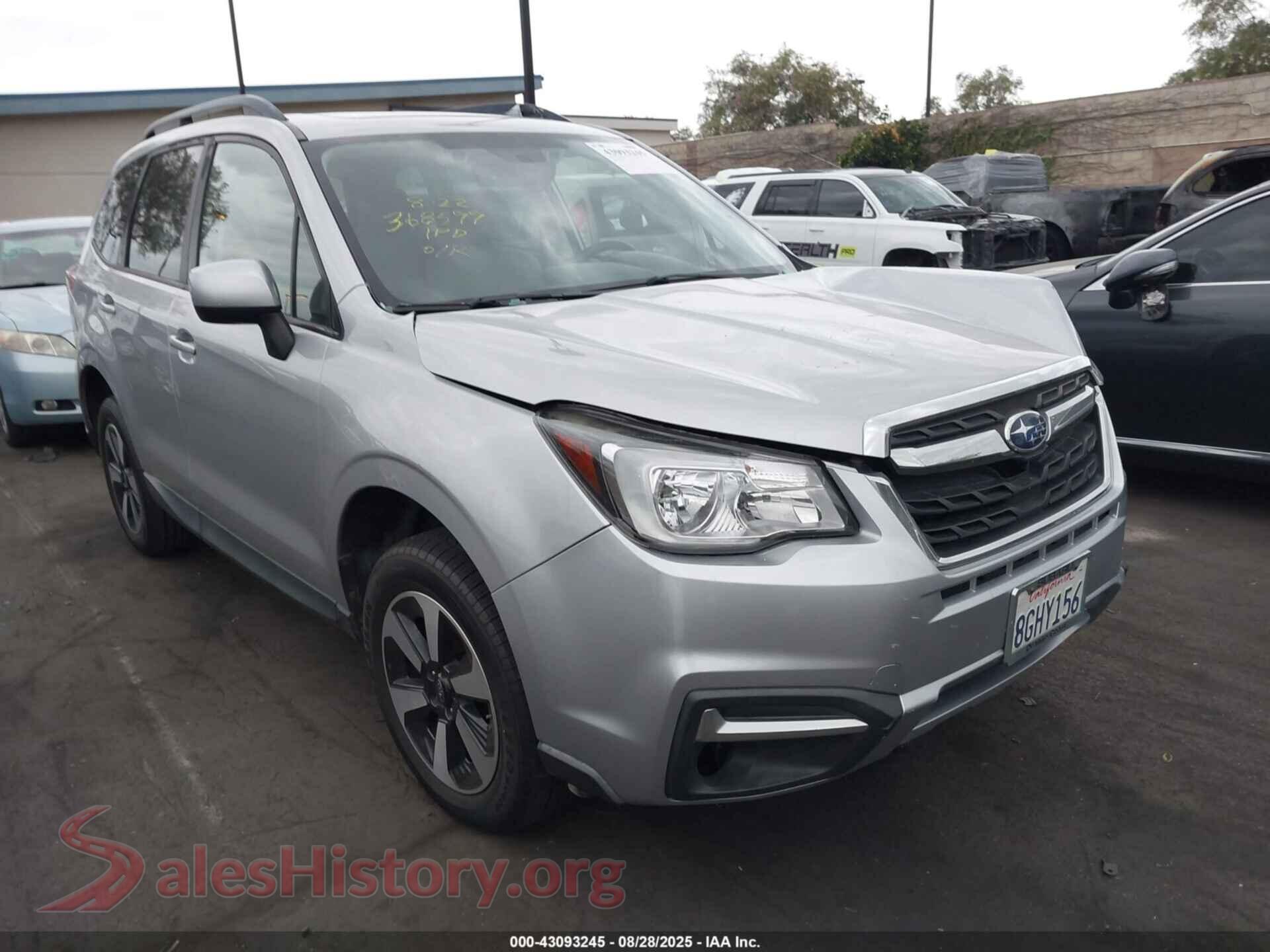 2018 SUBARU FORESTER — VIN JF2SJAGC8JH546058