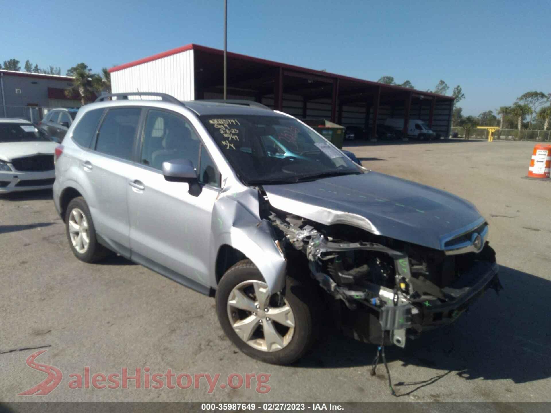 2015 SUBARU FORESTER — VIN JF2SJAHC0FH551633