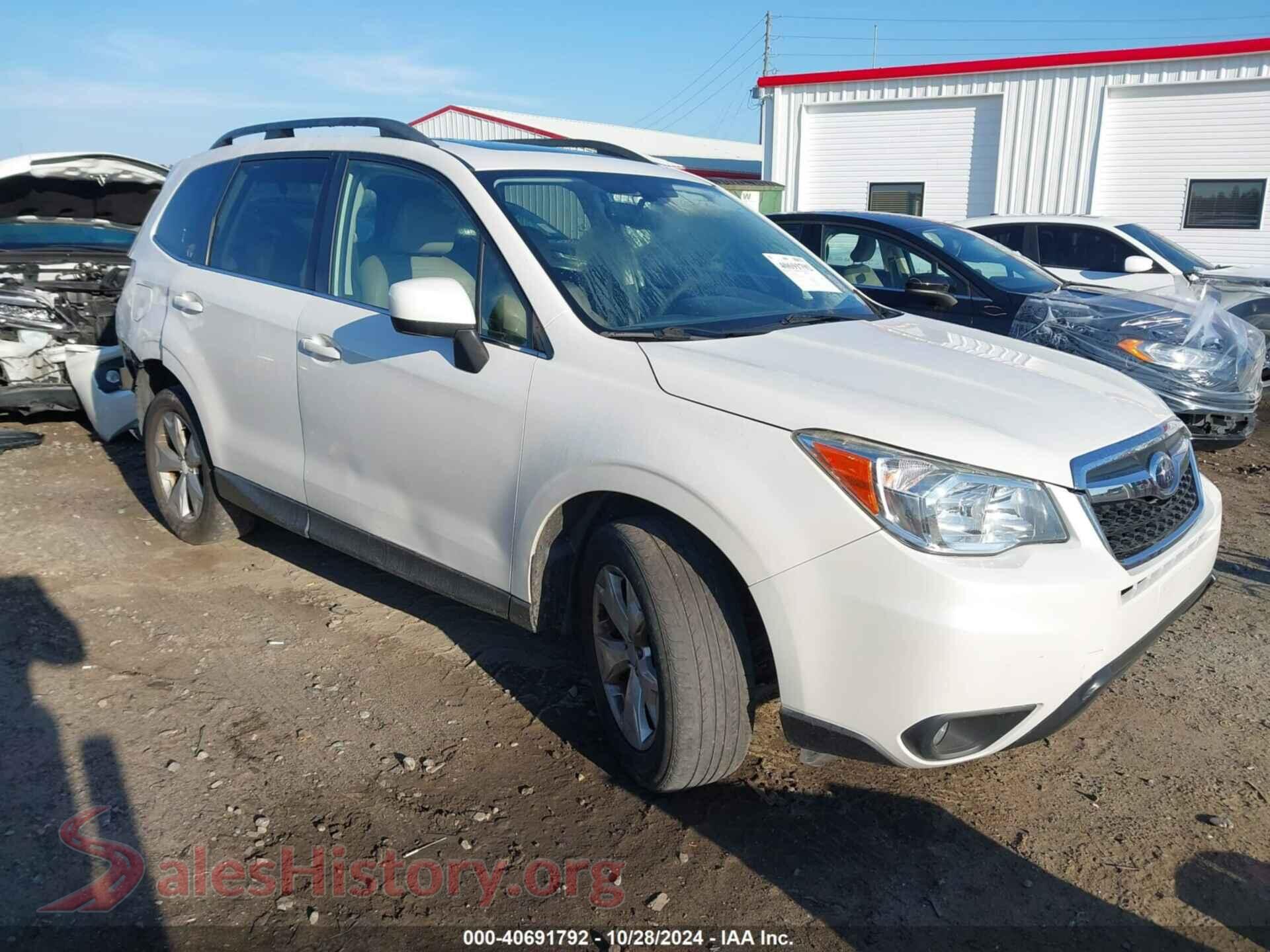 2016 SUBARU FORESTER — VIN JF2SJAHC3GH448353