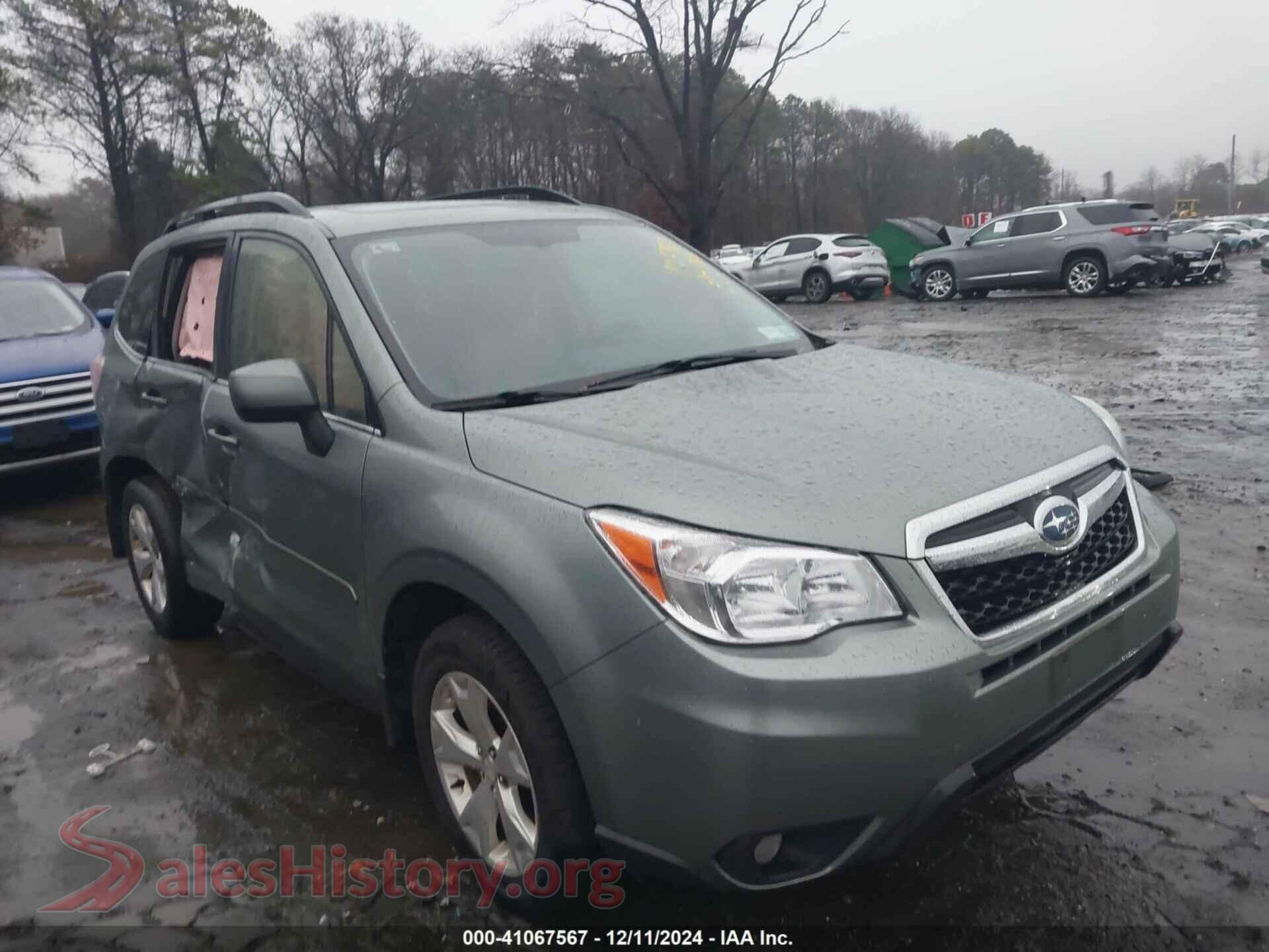 2016 SUBARU FORESTER — VIN JF2SJAHC3GH558996
