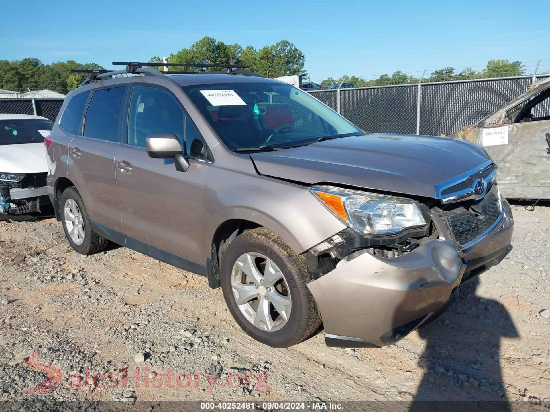 2015 SUBARU FORESTER — VIN JF2SJAHC5FH808558