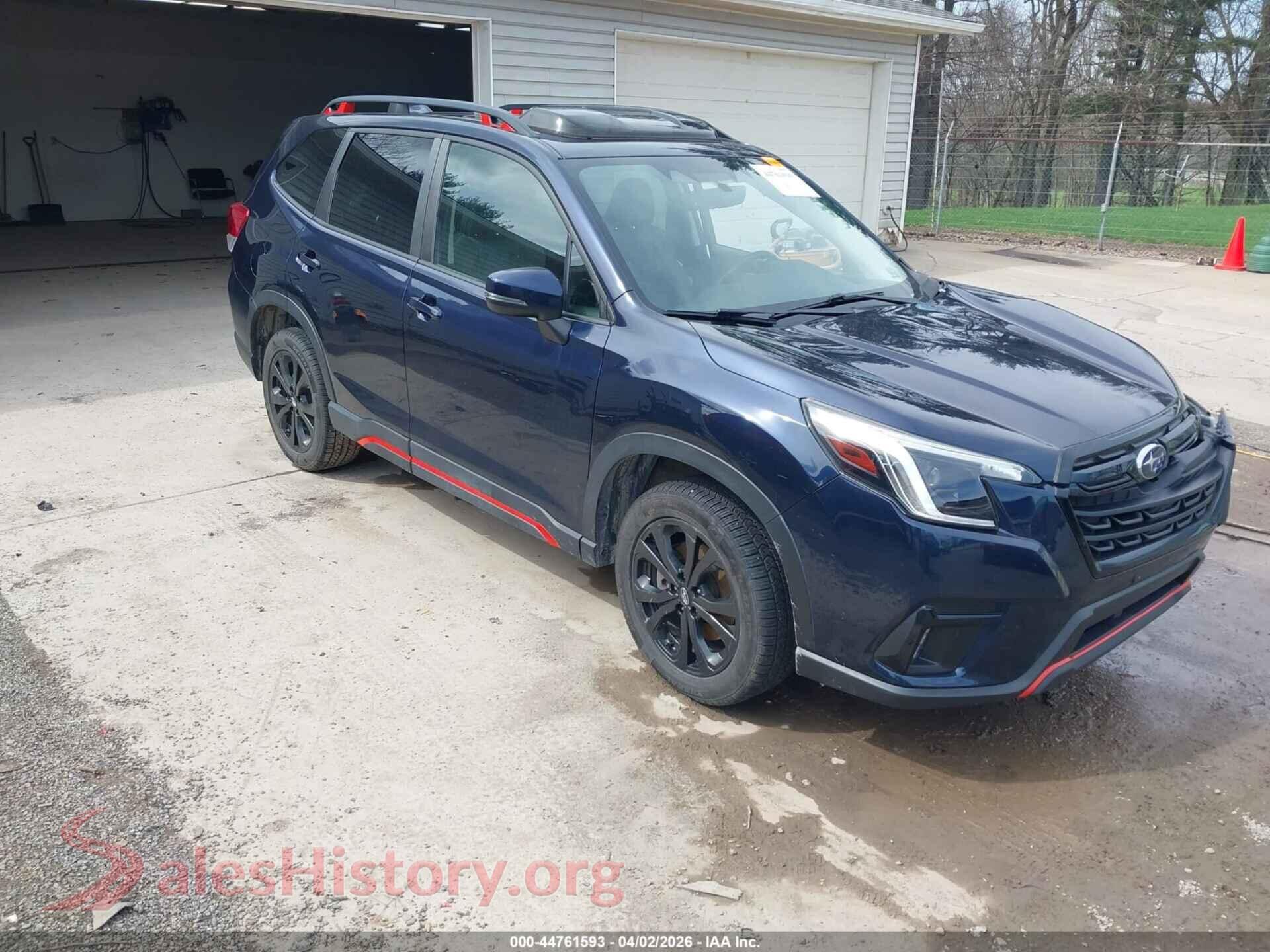 2022 SUBARU FORESTER — VIN JF2SKAGC2NH469142